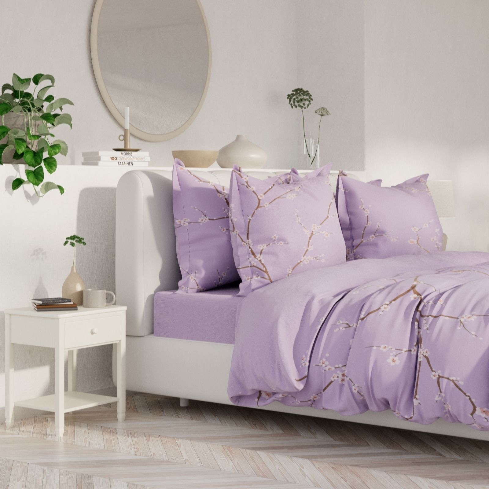 Outlet Supersoft by Cozee Home Cherry Blossom 4 Piece Duvet Set
