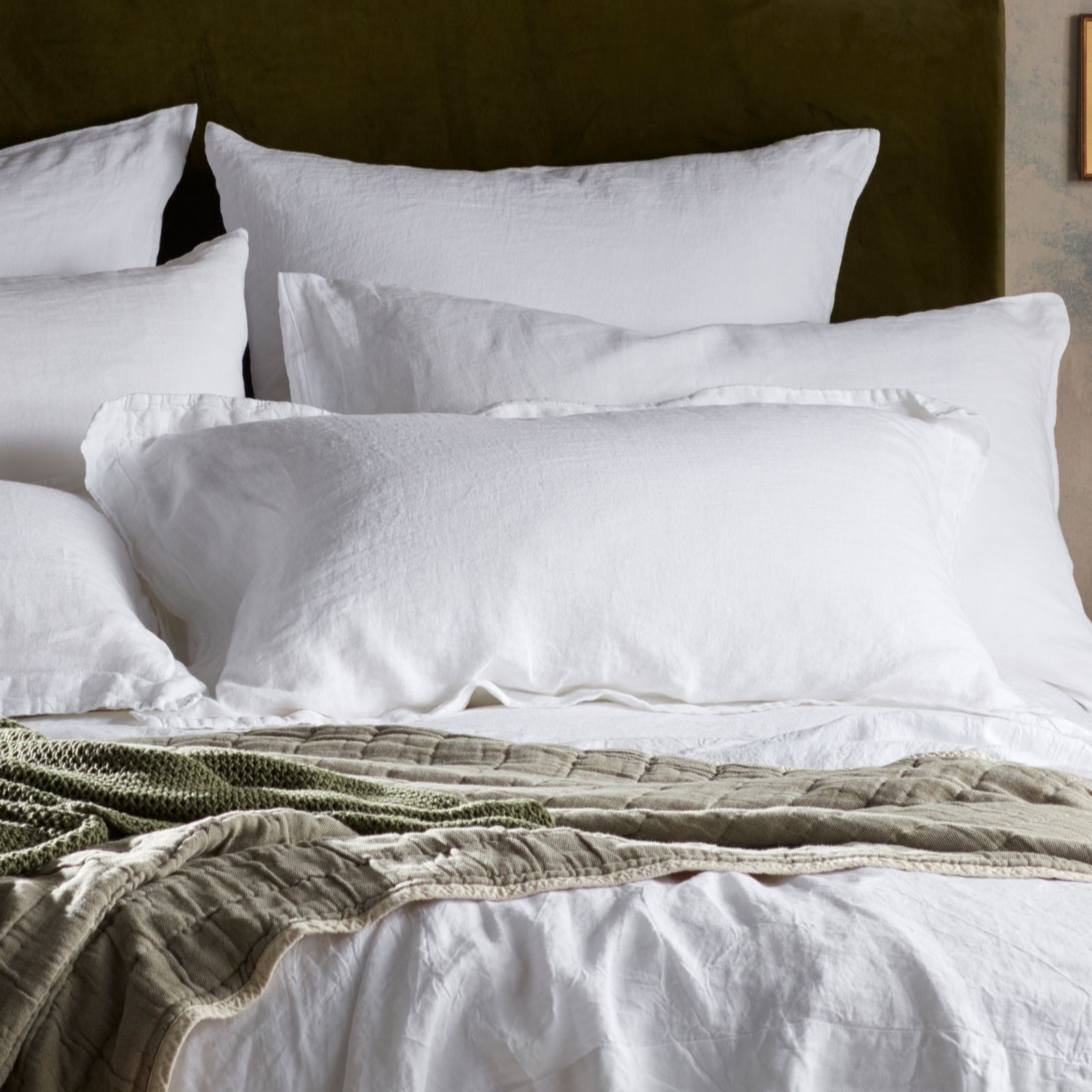 Secret Linen Store 100% Linen Pillowcase Pair