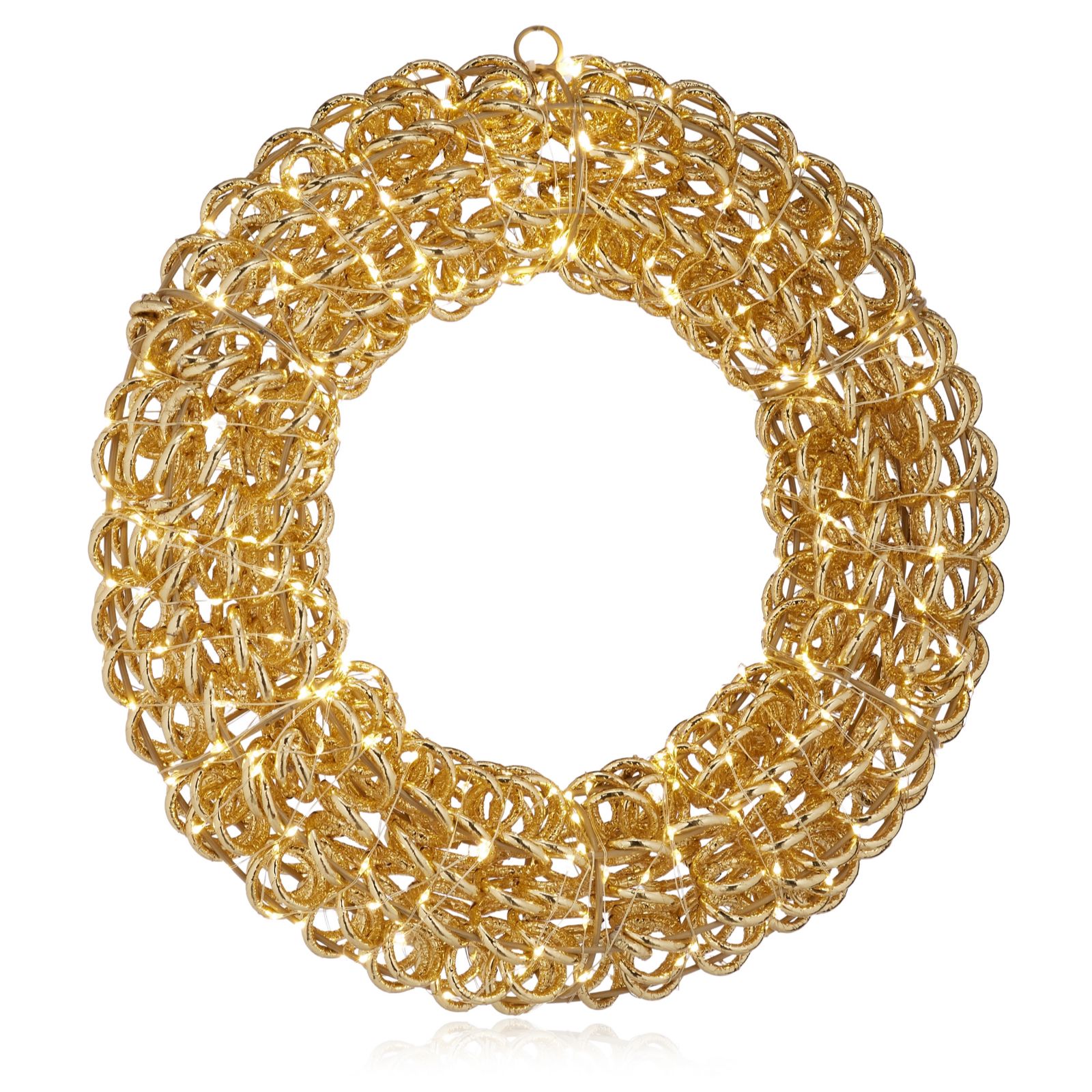 Outlet Festive Indoor/Outdoor 50cm Pre Lit Microdot Wreath