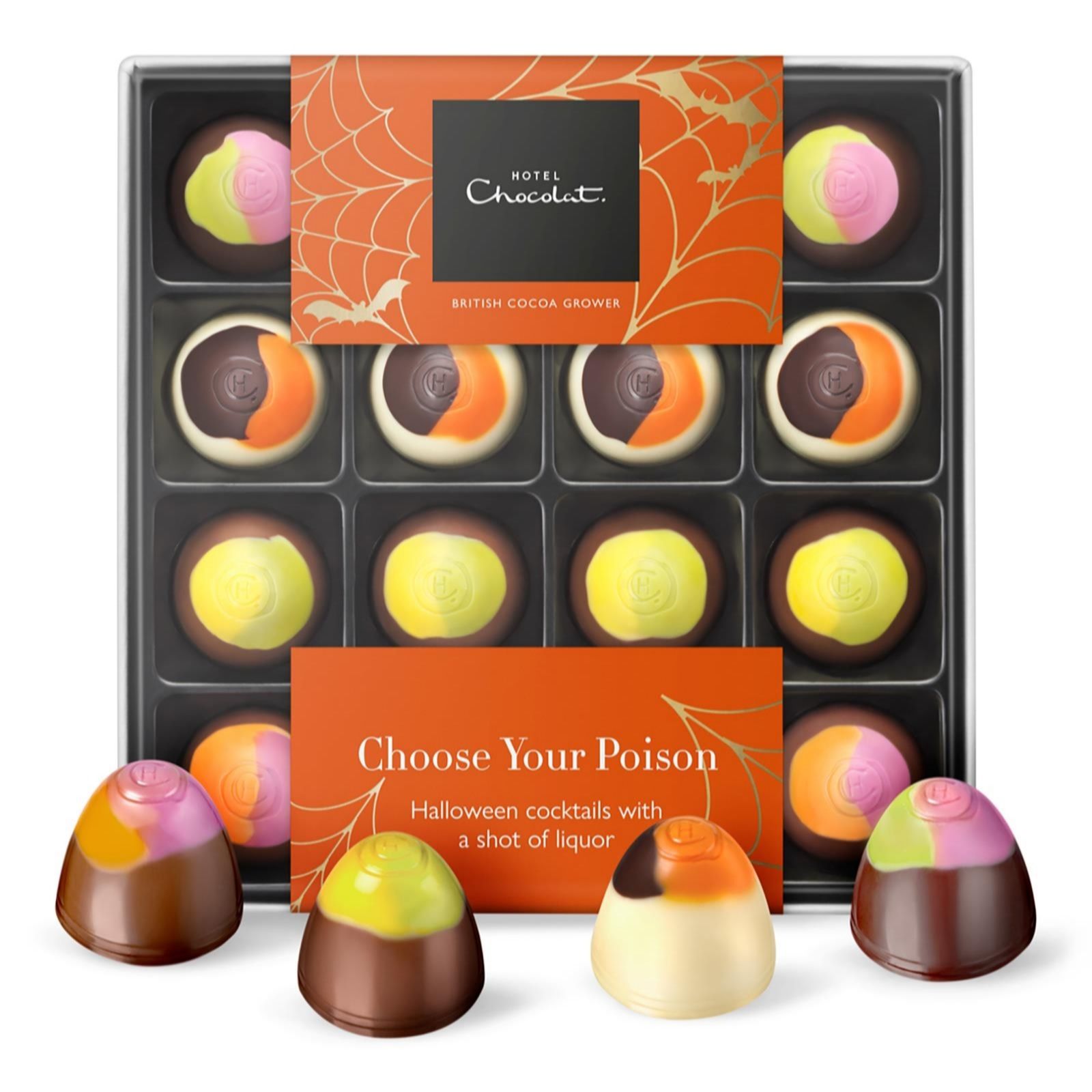 Hotel Chocolat Halloween Choose Your Poison Cocktail Chocolates QVC UK