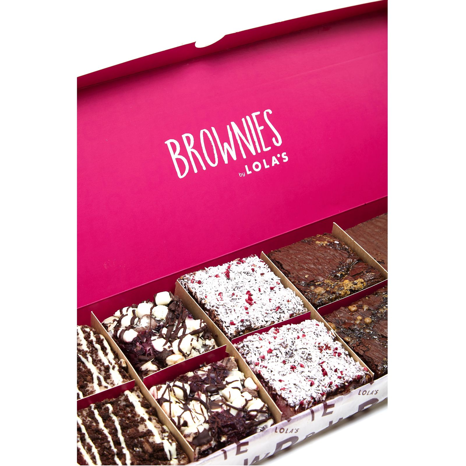 Lola's Bakery Box of 12 Mixed Chocolate Brownies QVC UK