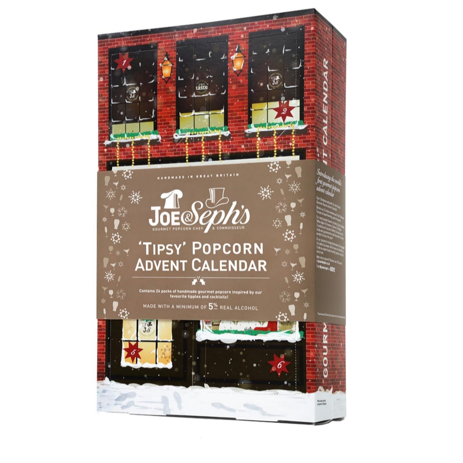 Joe & Seph's Gourmet Tipsy Popcorn Store Advent Calendar - QVC UK