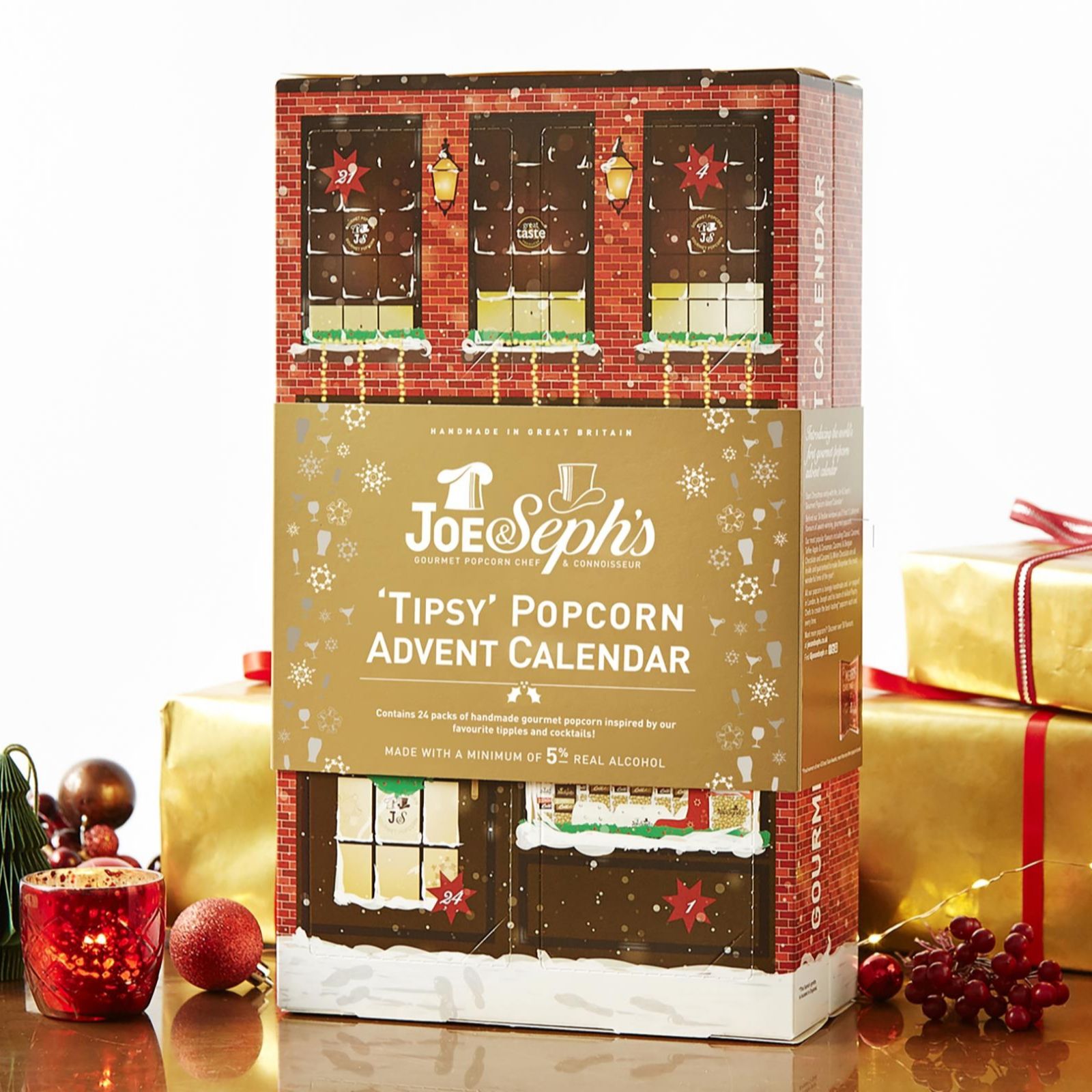 Joe Seph #39 s Gourmet Tipsy Popcorn Store Advent Calendar QVC UK