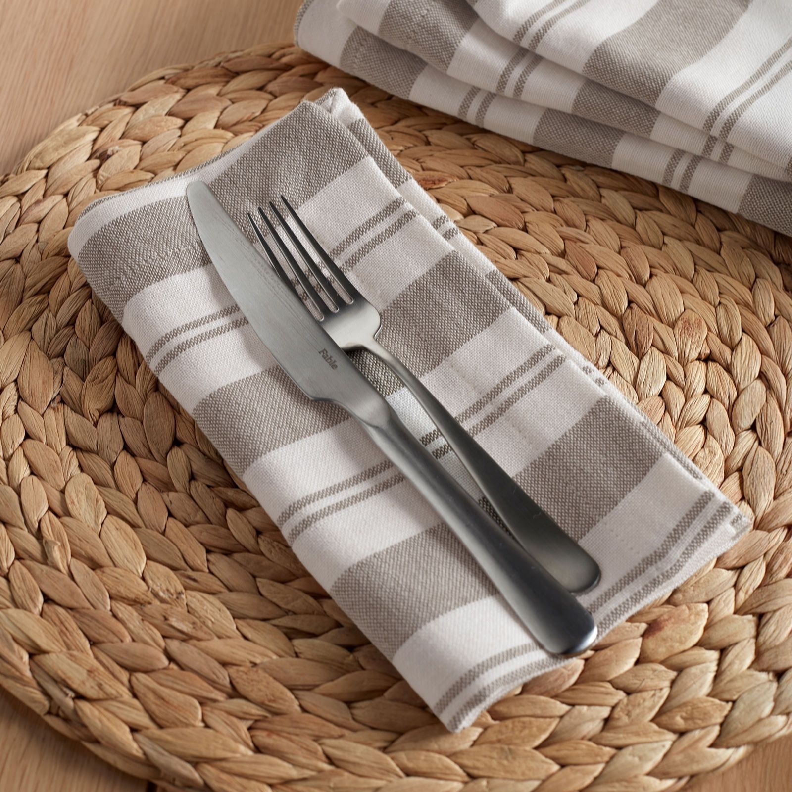 Secret Linen Store Issac Stripe Napkins