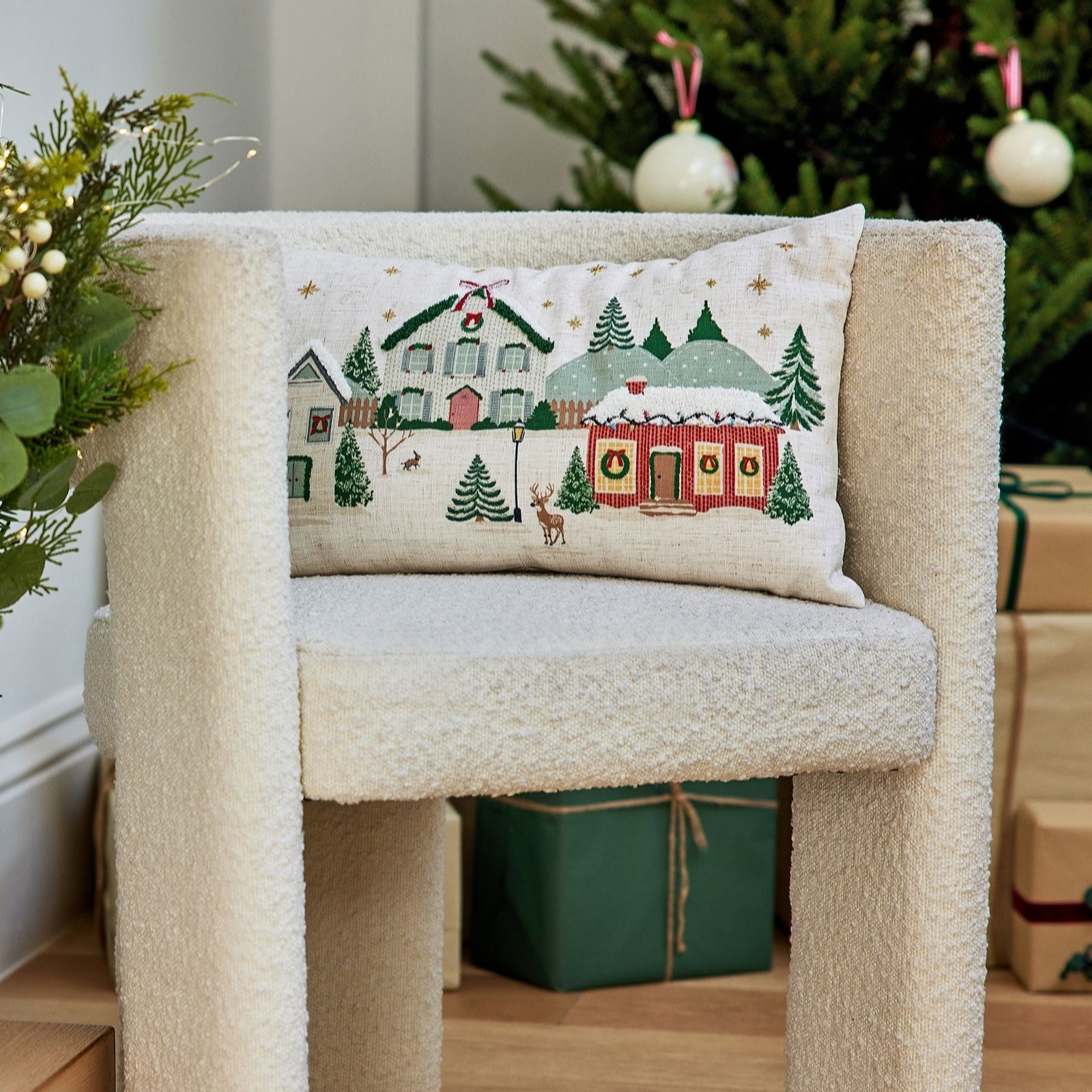Sara By Sara Davies 30x50cm Exclusive House Print Cushion