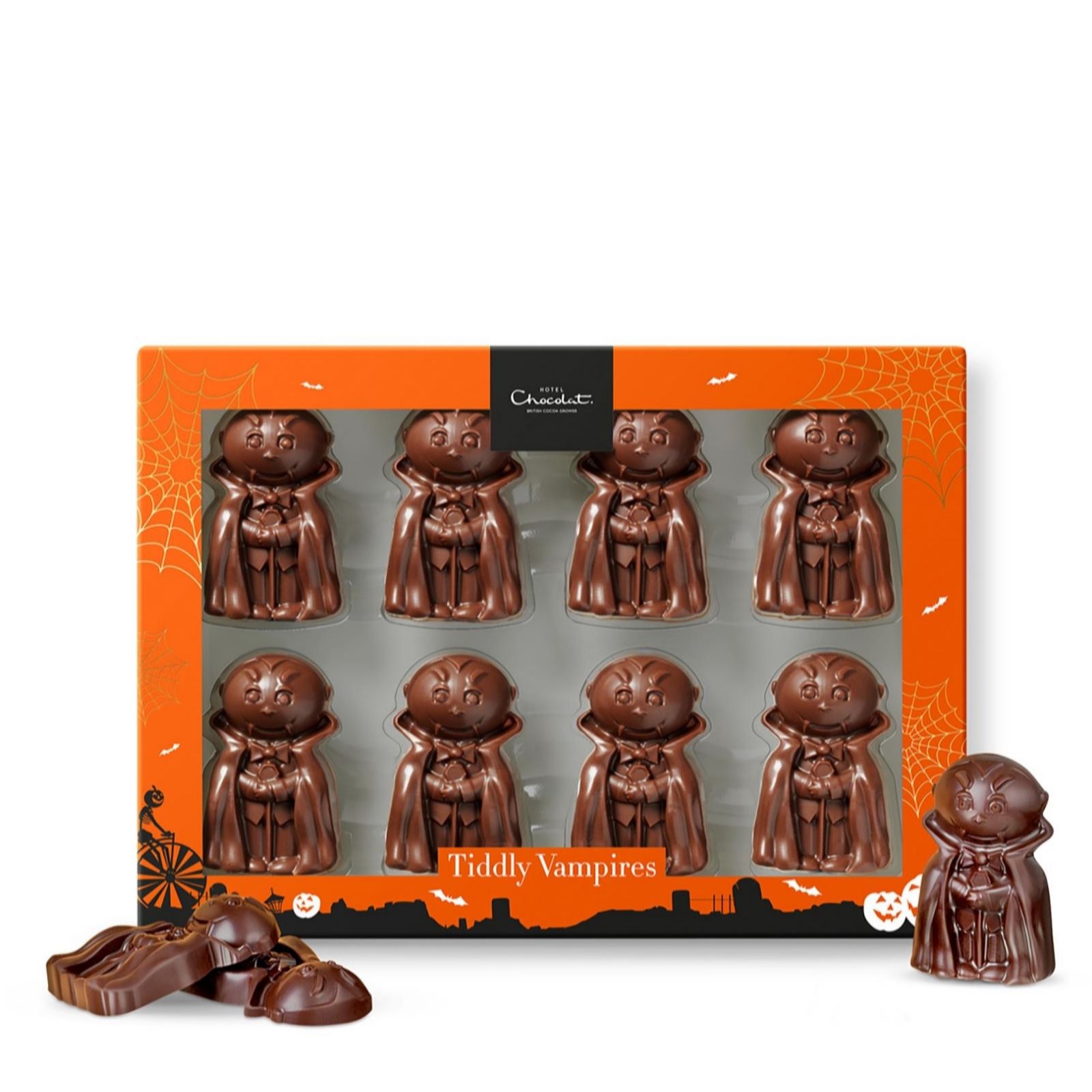 Hotel Chocolat Halloween Milk Chocolate Tiddly Vampires QVC UK
