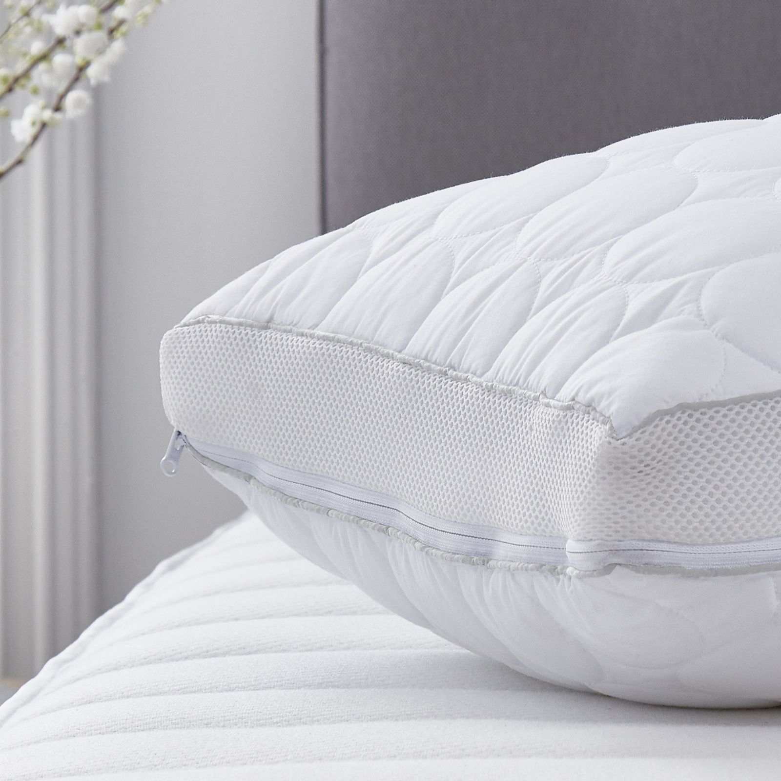 Silentnight Breatheasy Memory Foam Spring Back Pillow QVC UK