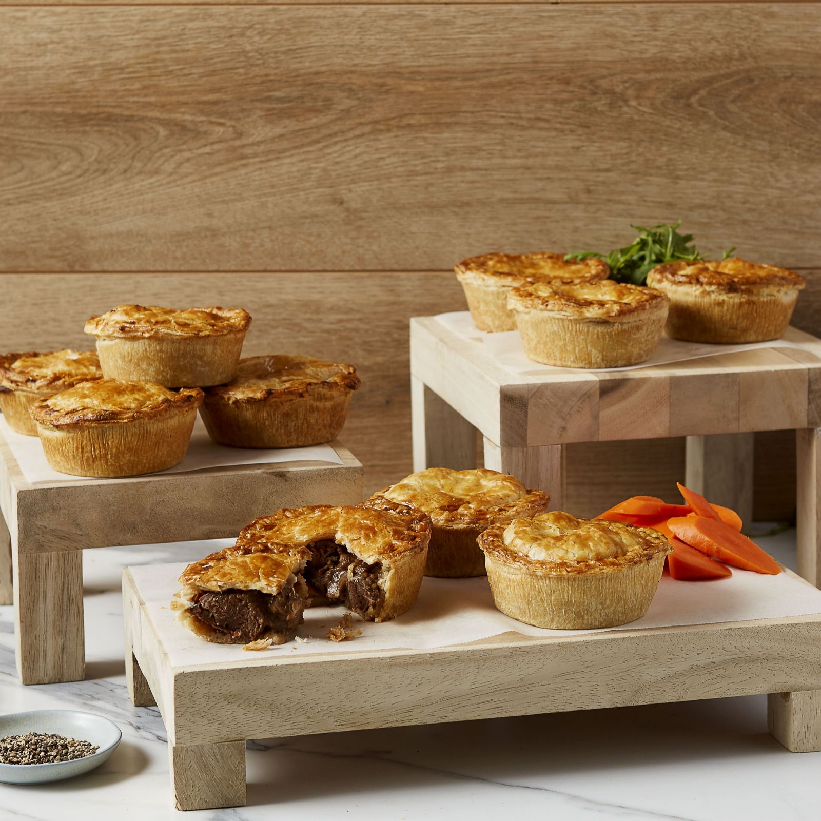 The Real Pie Company 10 Assorted Steak Pies QVC UK