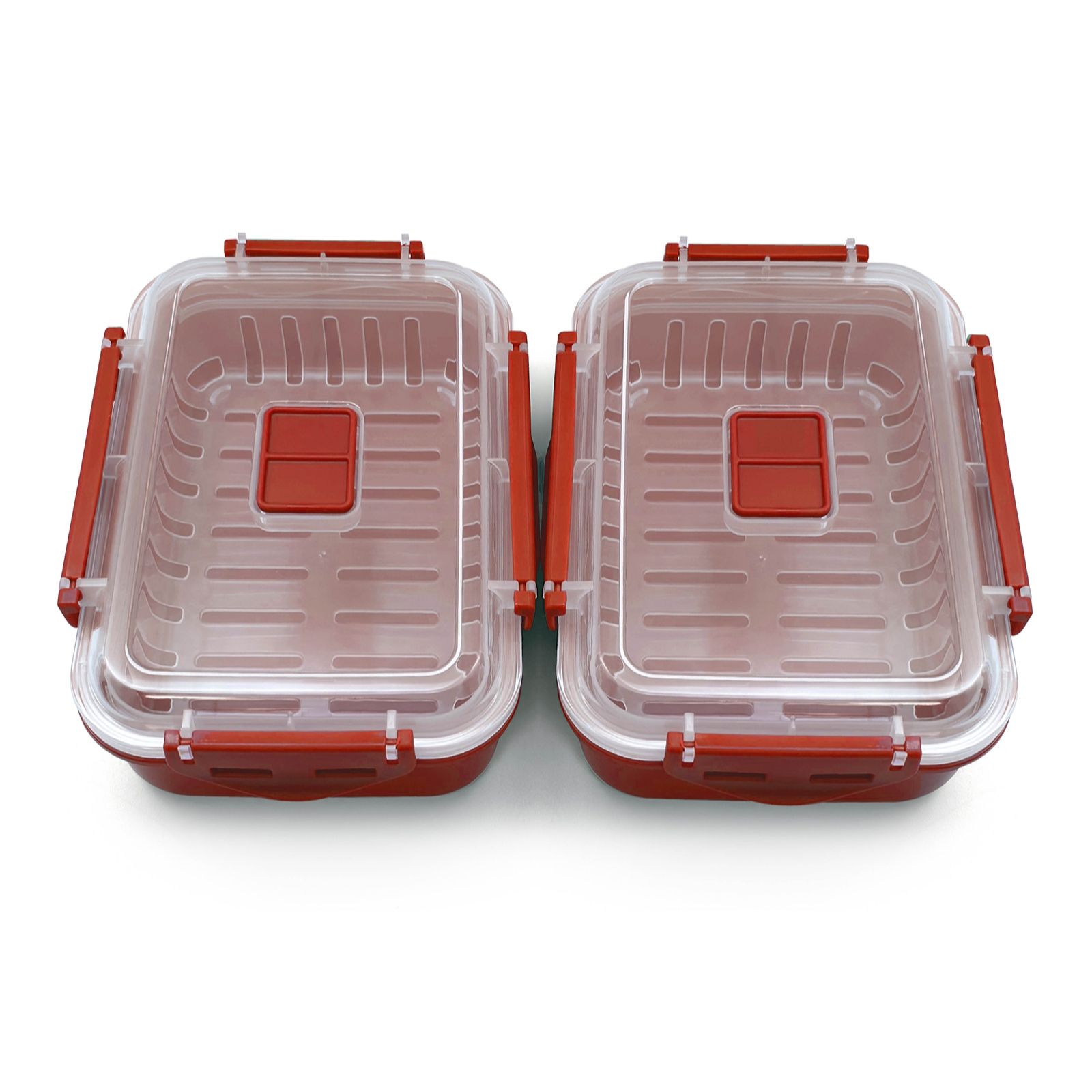 Cook's Essentials Set of 2 Microwave Food Containers w/Steamhole