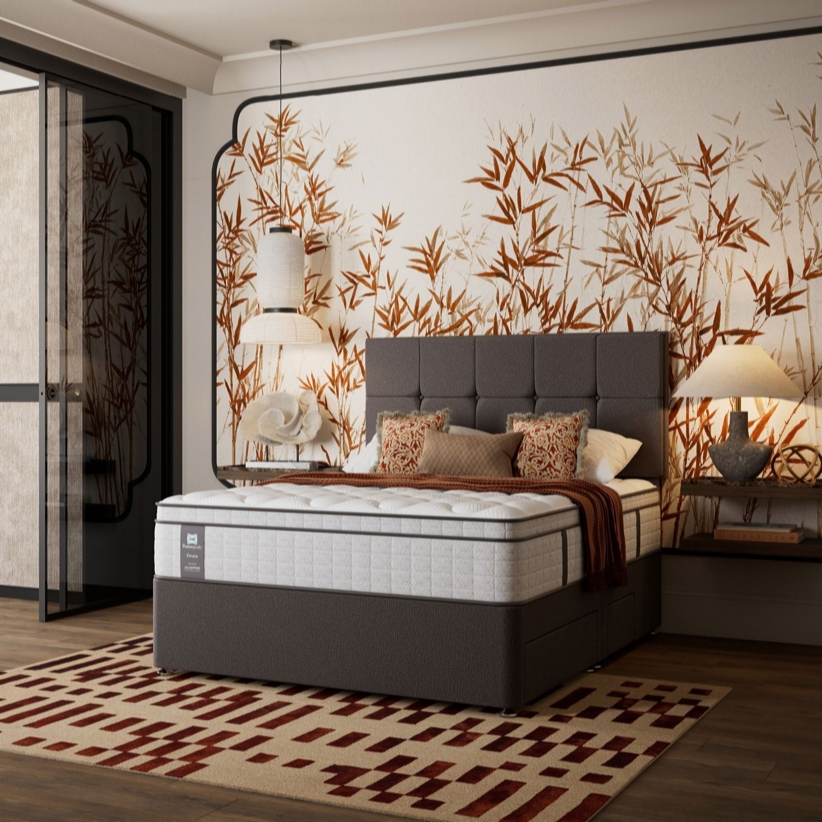 Sealy Elevate Posturepedic Gel Memory Cool Mattress & Divan