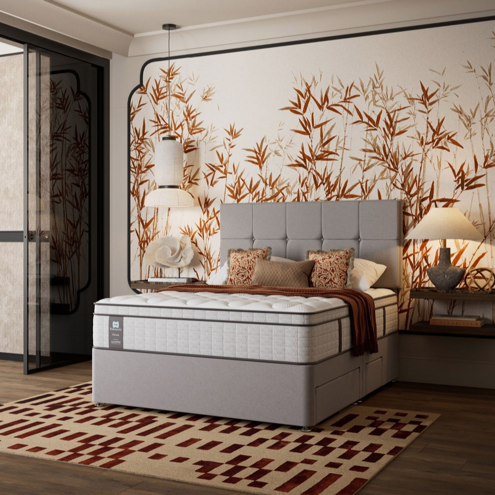 Sealy Elevate Posturepedic Gel Memory Cool Mattress & Divan