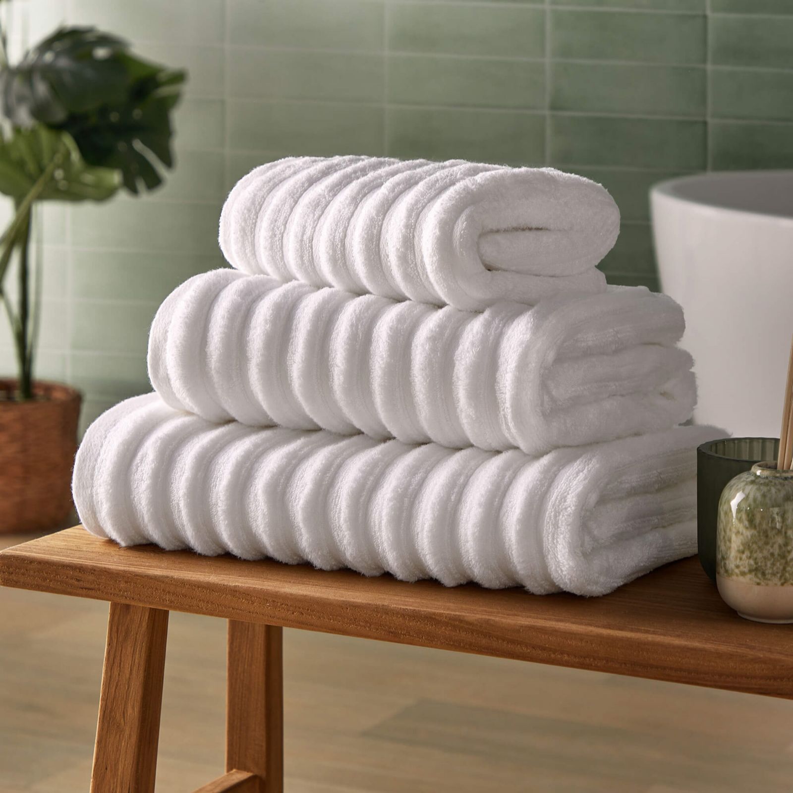 Silentnight Ribbed Towel Seven Piece Bundle