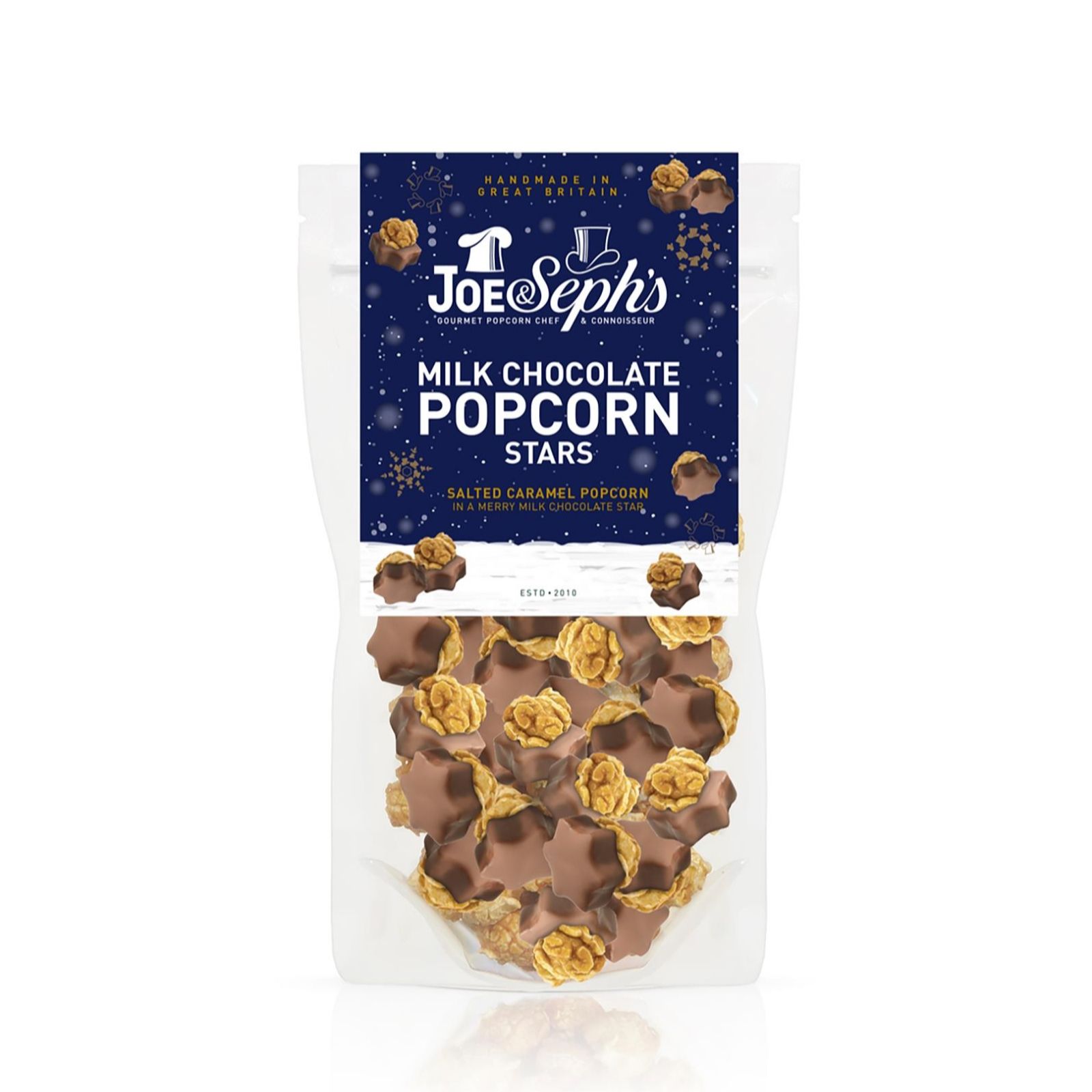 Joe & Seph's Set of 3 Milk Chocolate Popcorn Star Bites Sharing Bags