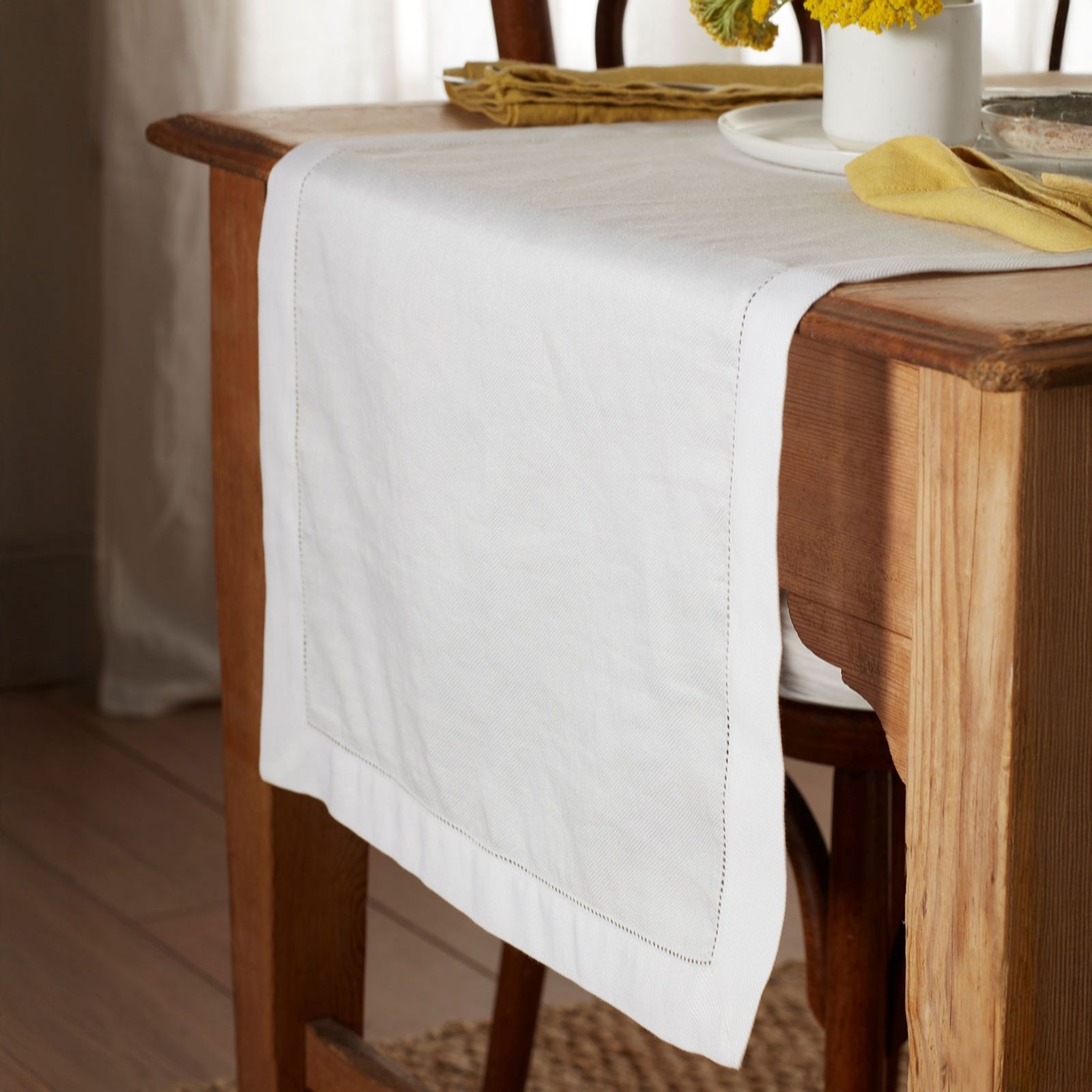 Secret Linen Store Twill Cotton Linen Tablerunner