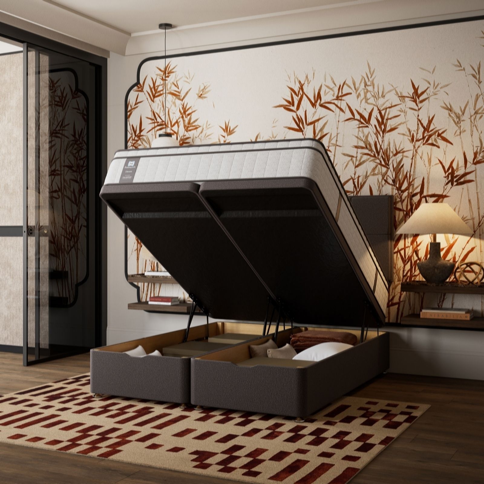 Sealy Elevate Posturepedic Gel Memory Cool Mattress and Ottoman