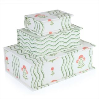 Sara by Sara Davies Set of 3 Printed Storage Boxes
