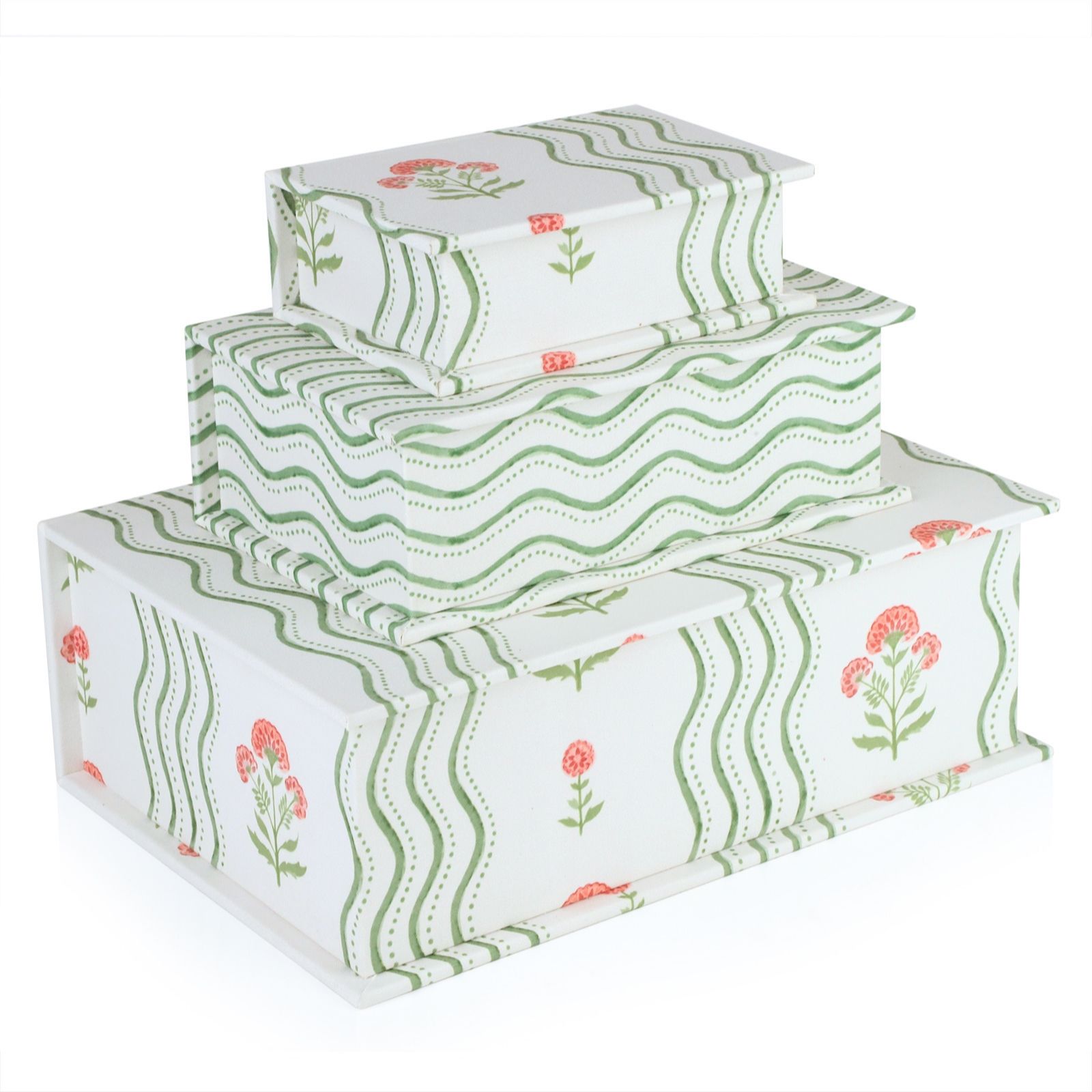 Sara by Sara Davies Set of 3 Printed Storage Boxes