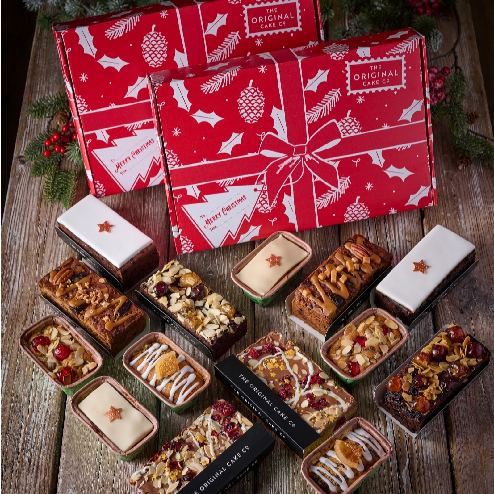 The Original Cake Company Set of 2 Luxury Christmas Selection Box