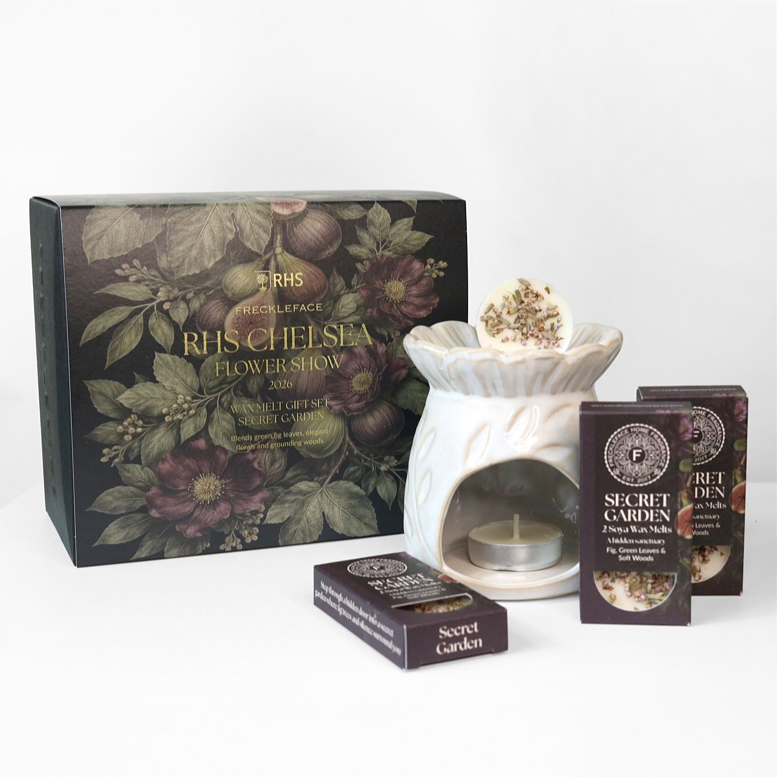 Chelsea Flower Show x Freckleface Secret Garden Wax Melt Gift Set