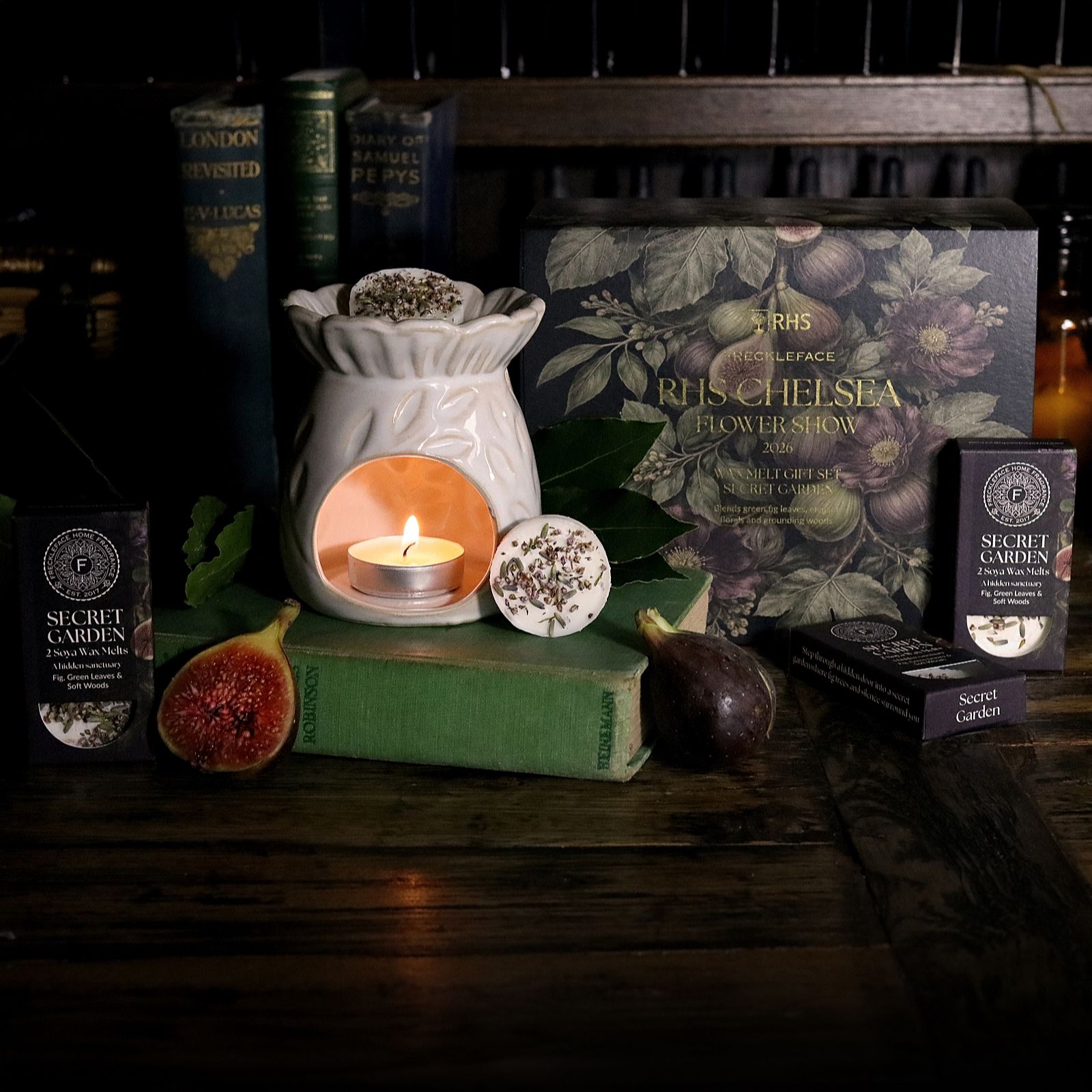 melt the lady 2点セット Chelsea Flower Show x Freckleface Secret Garden Wax Melt Gift Set