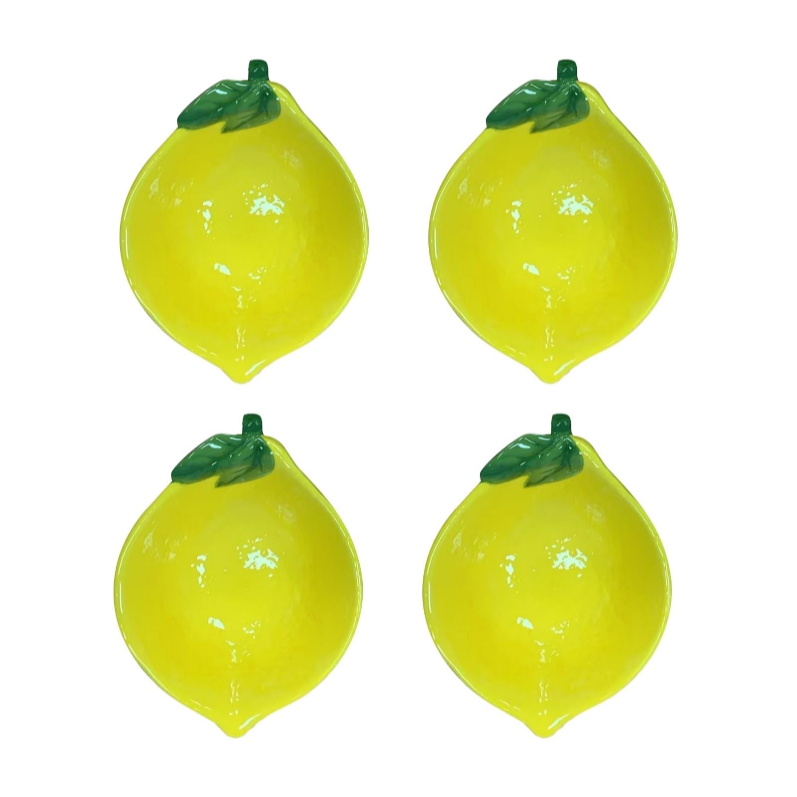 Outlet Home Stories Set Of 4 Lemon Fruit Bowl
