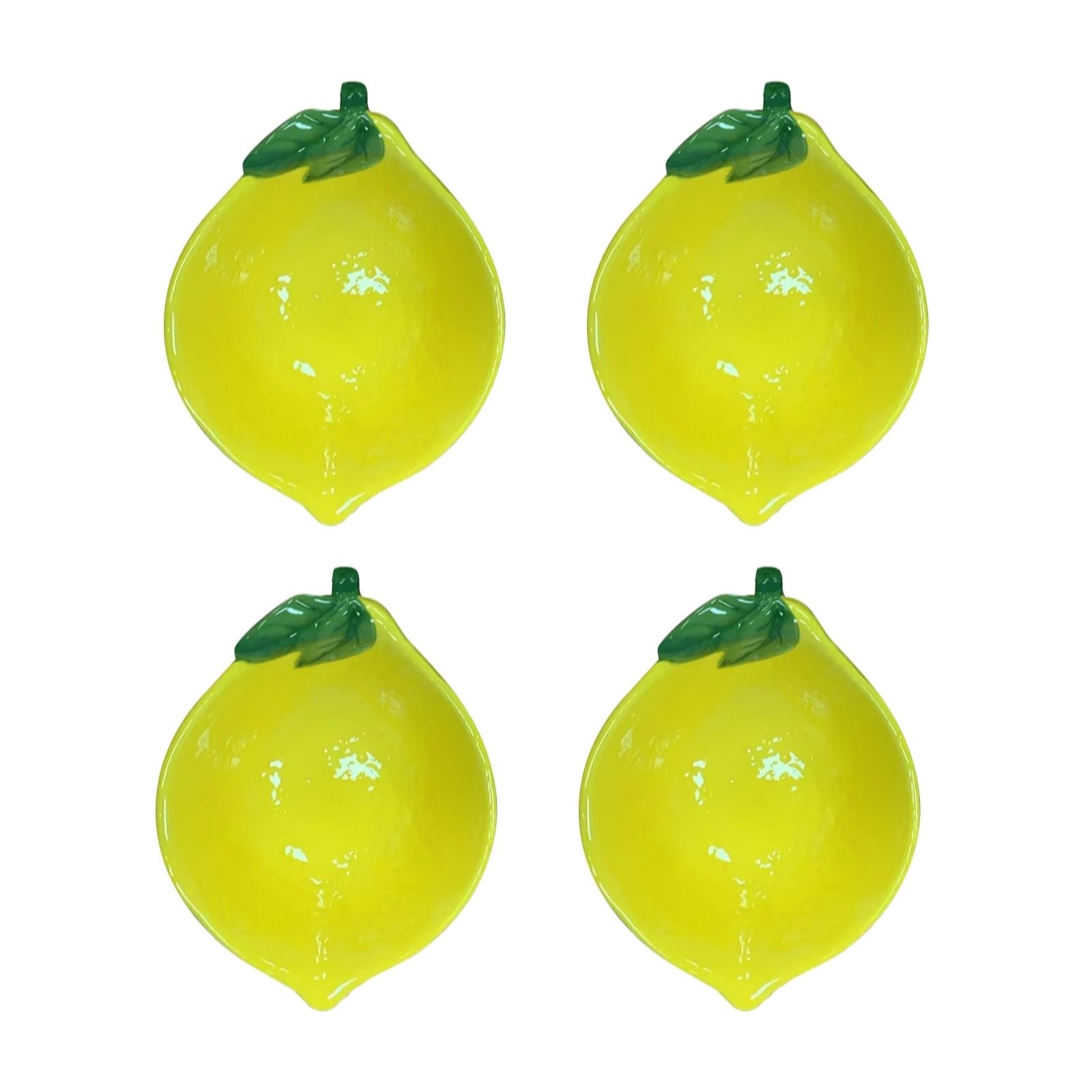 Outlet Home Stories Set Of 4 Lemon Fruit Bowl