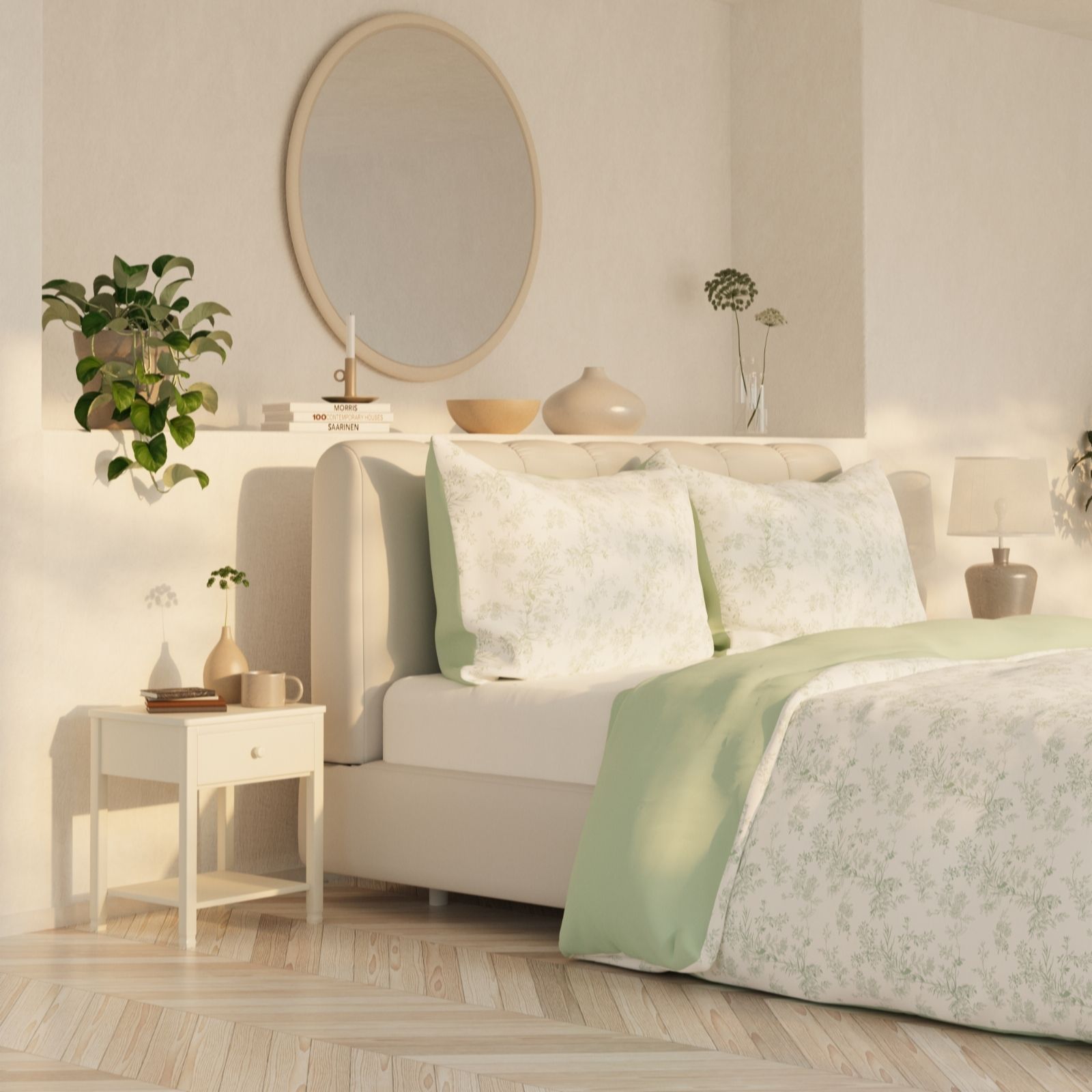 Supersoft by Cozee Home Floral 3 Piece Duvet Set