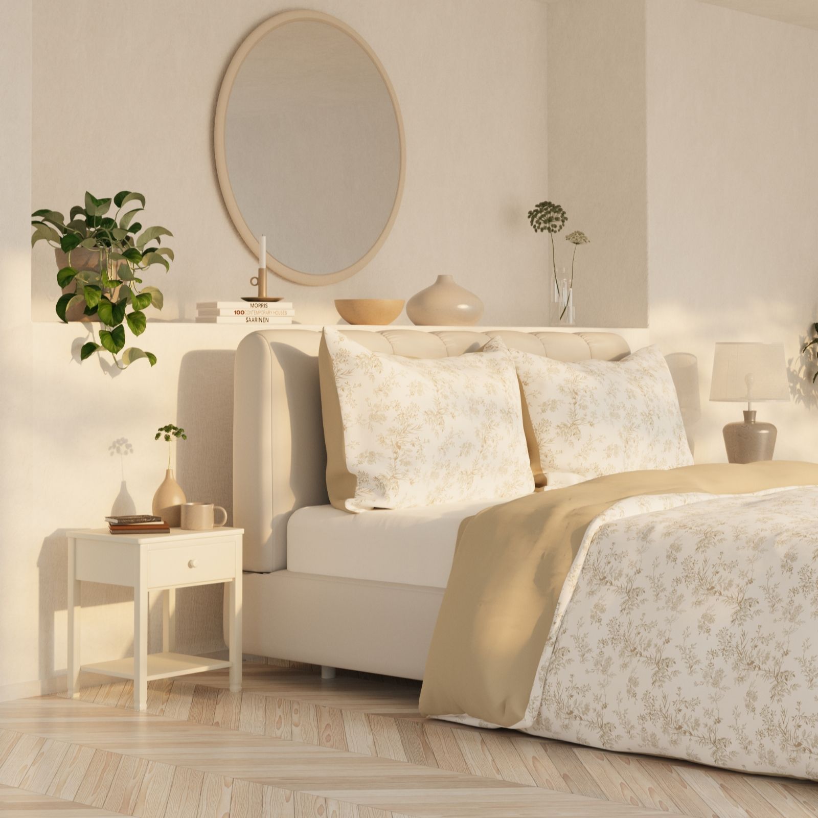 Supersoft by Cozee Home Floral 3 Piece Duvet Set