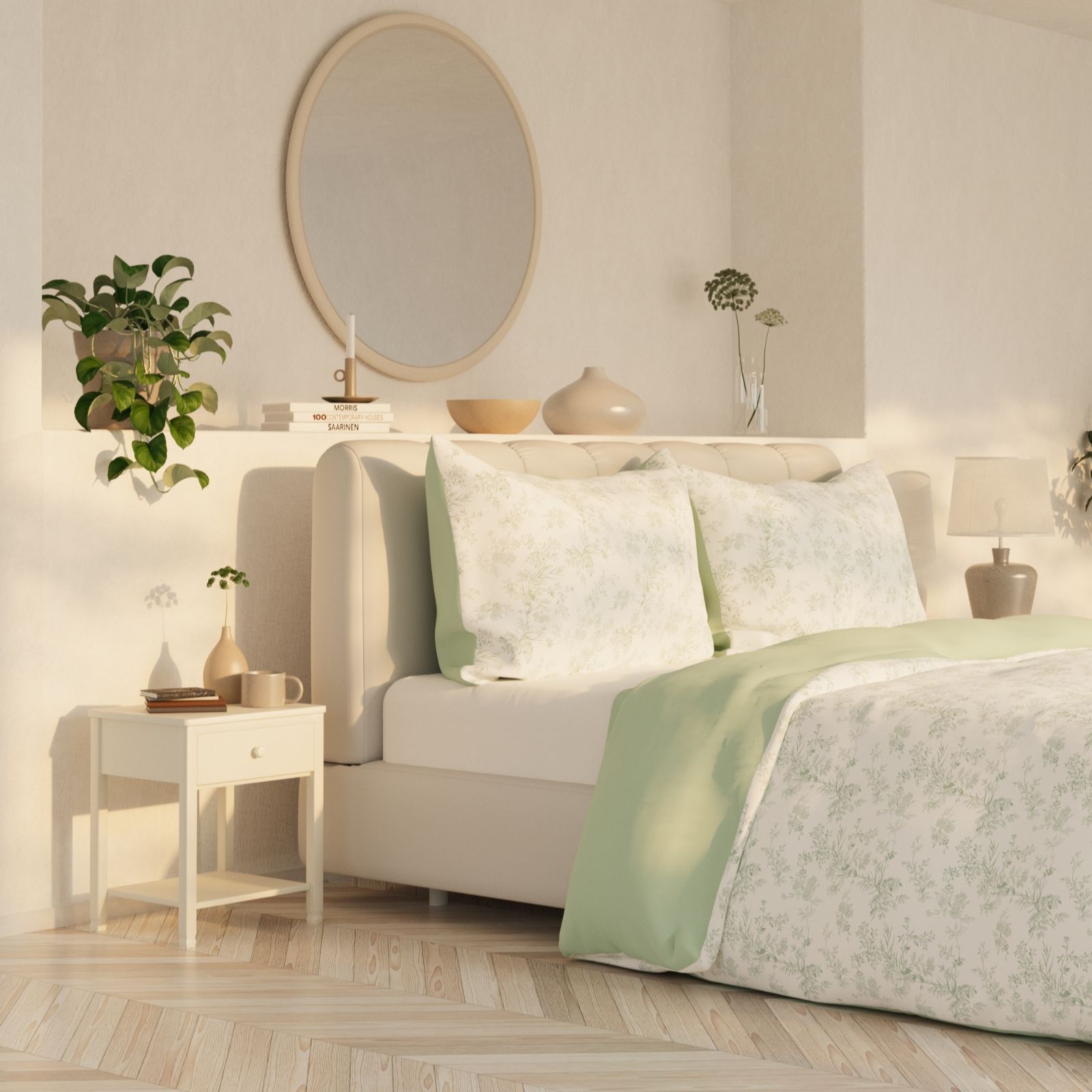Supersoft by Cozee Home Floral 3 Piece Duvet Set
