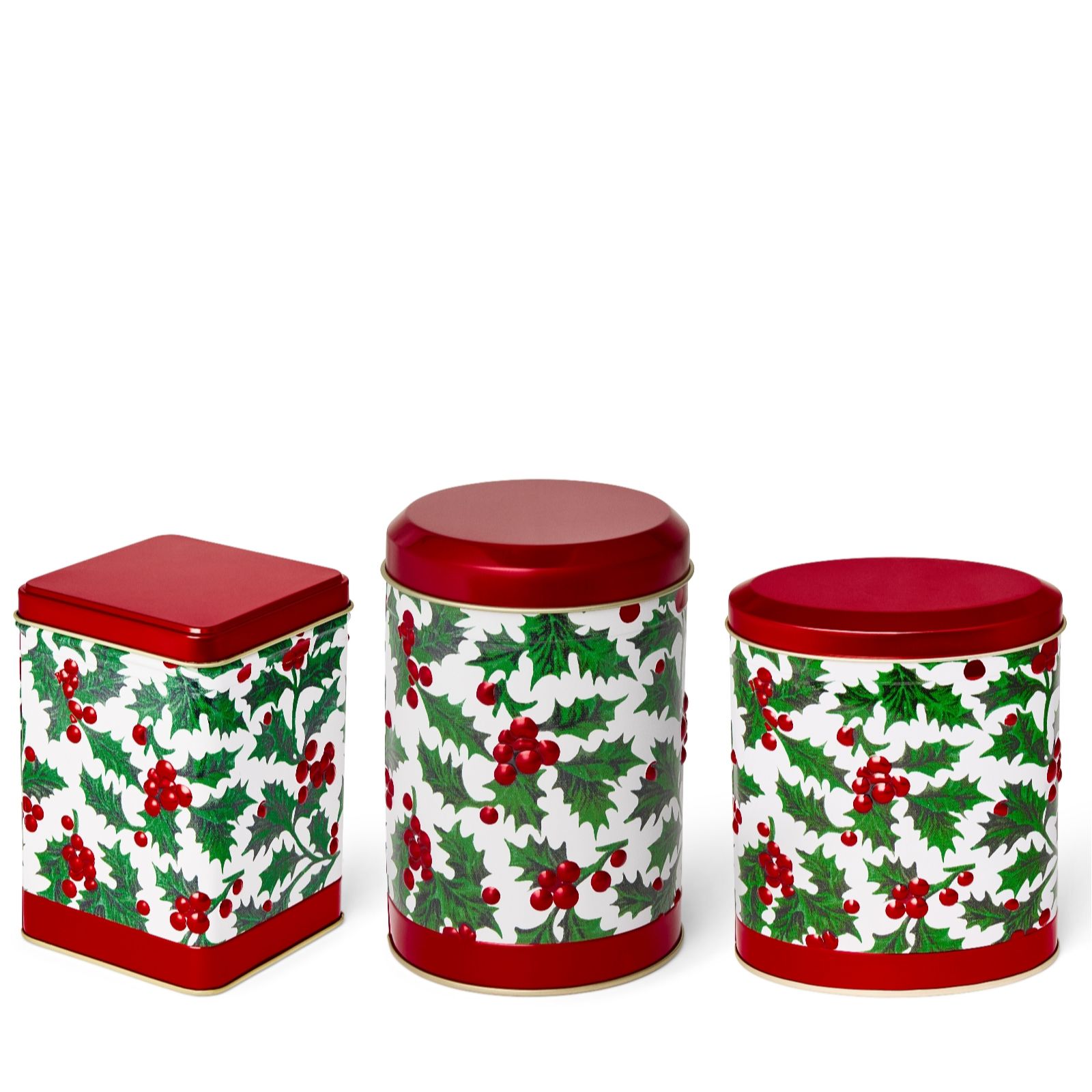 Churchill's Set of 3 Winter Berries Mini Tins