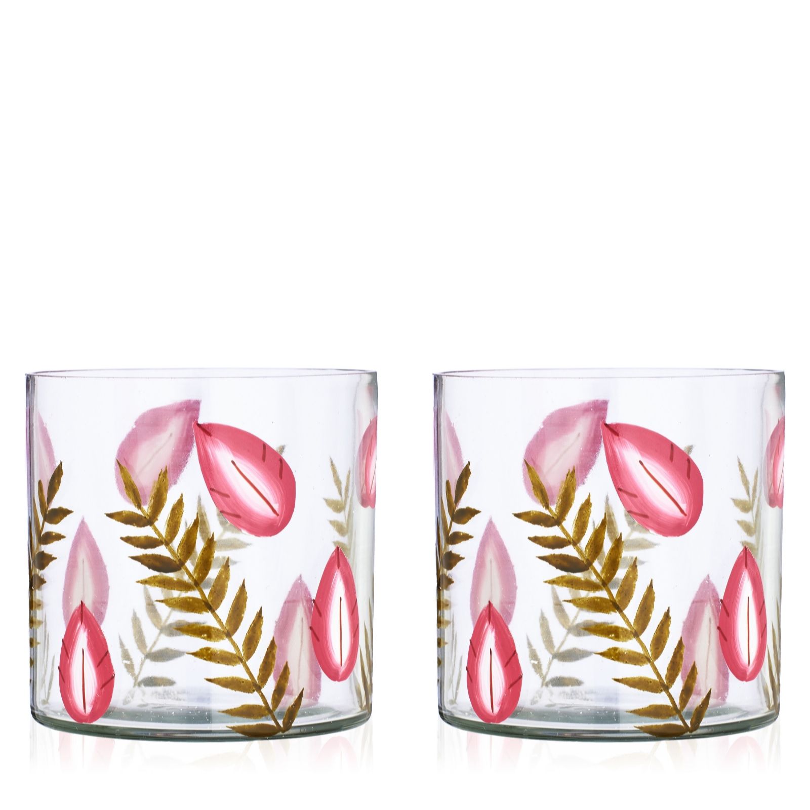 Sara by Sara Davies Handpainted Glass Hurricanes