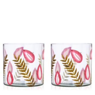Sara by Sara Davies Handpainted Glass Hurricanes
