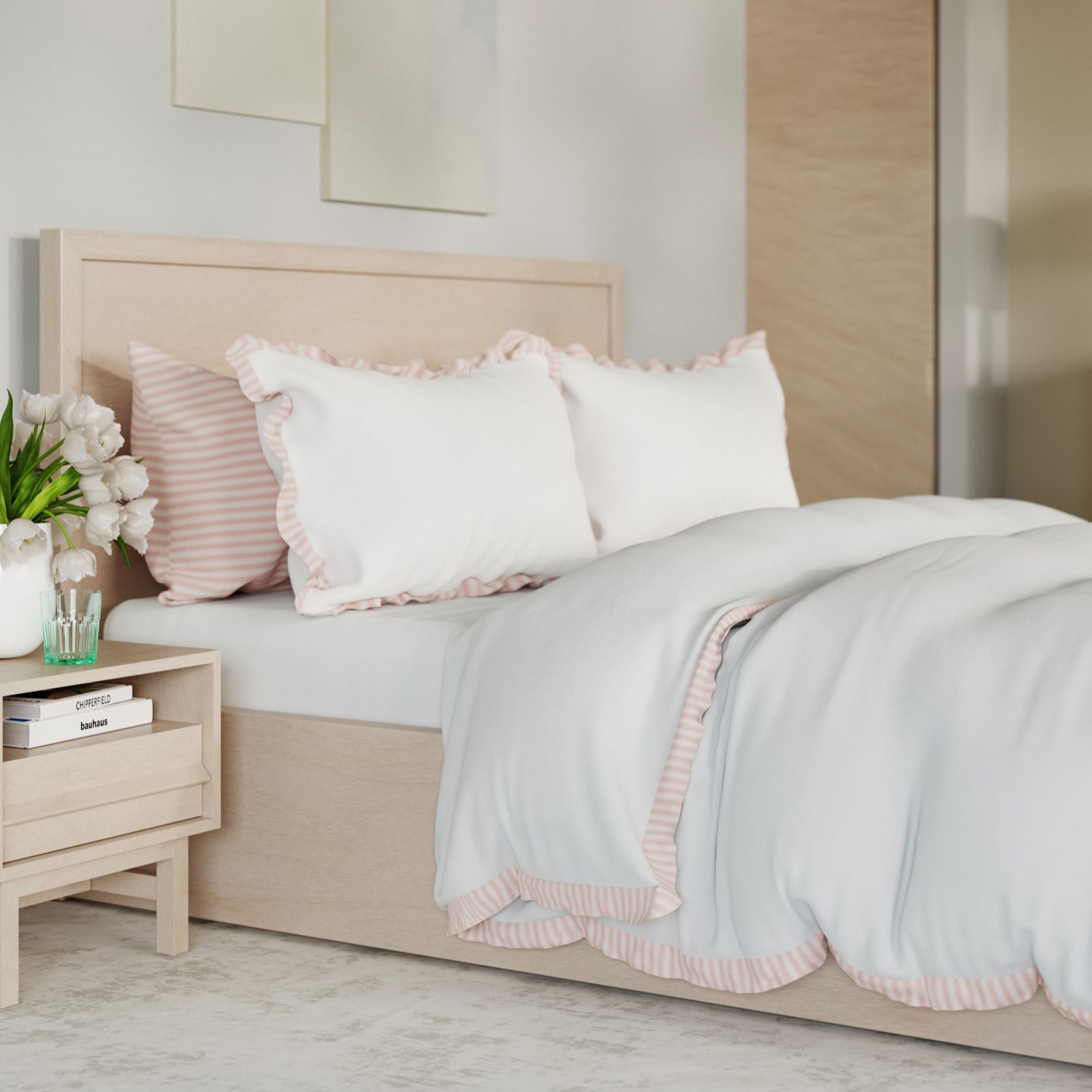 Supersoft by Cozee Home Ruffle Trim 6 Piece Duvet Set