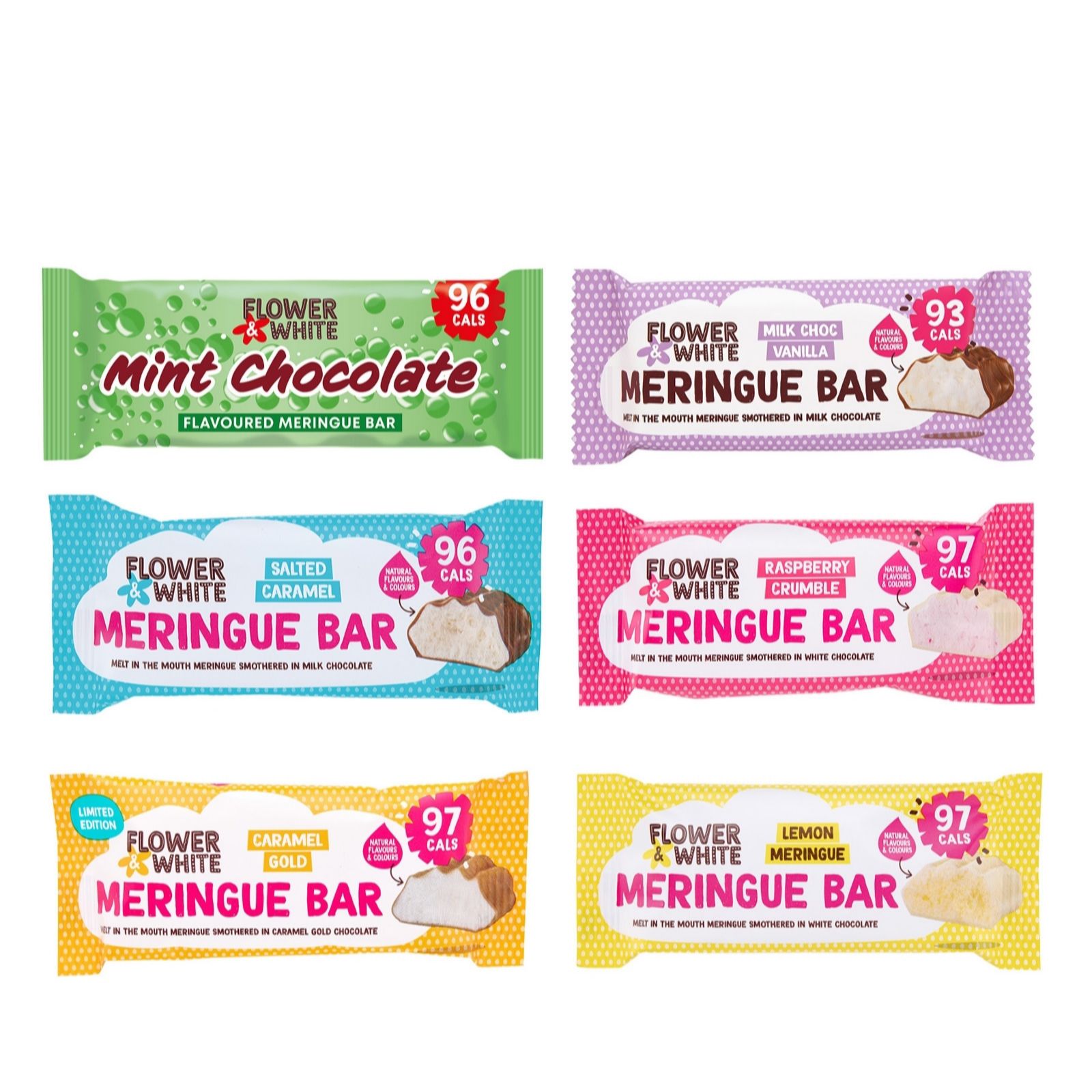 Flower & White 30 Piece Sweet & Zesty Meringue Bar Bundle