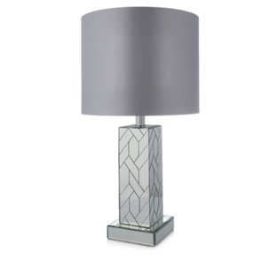 JM by Julien Macdonald Mirrored Paved Table Lamp - 817896
