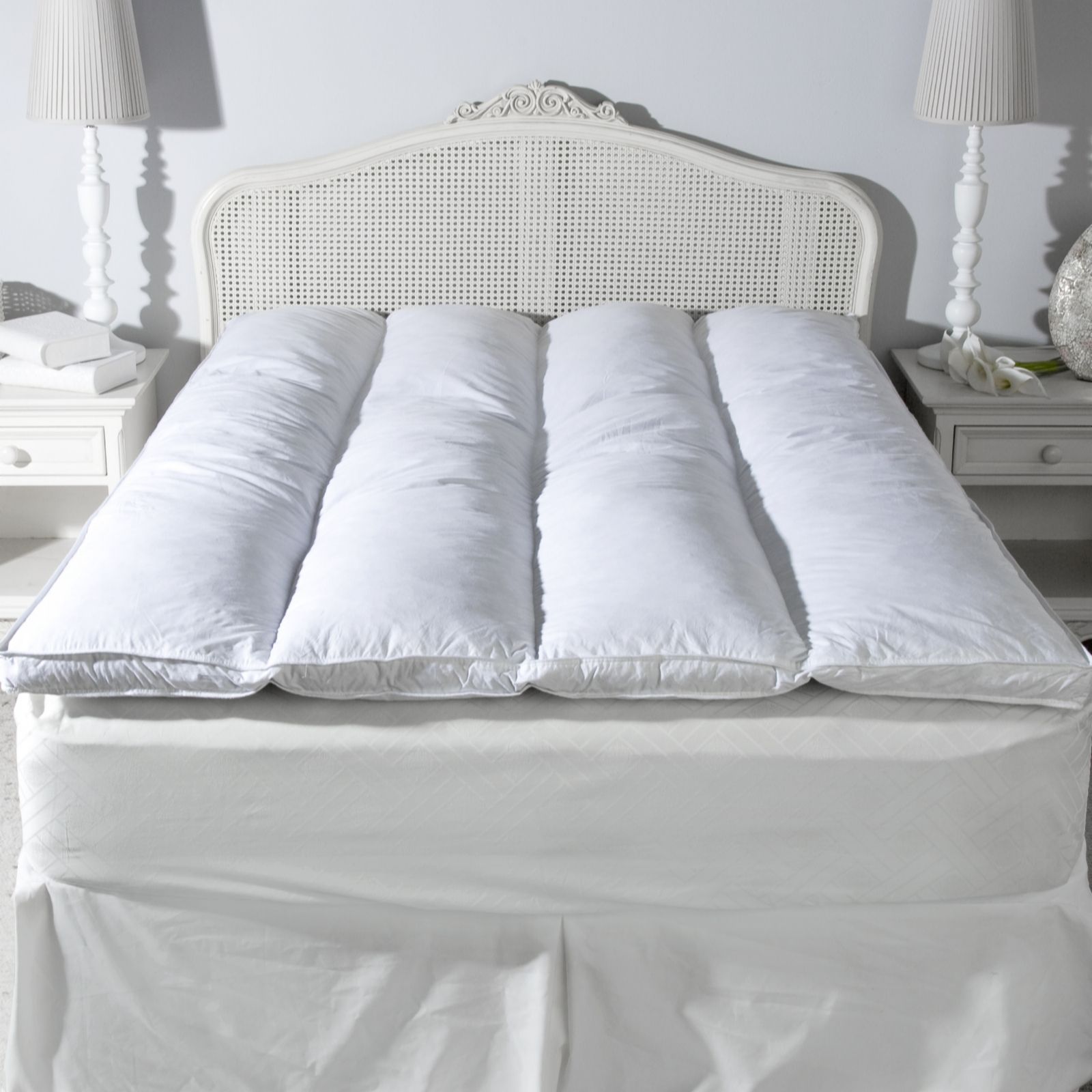 Northern Nights Baffle Channel Featherbed with Side Handles QVC UK