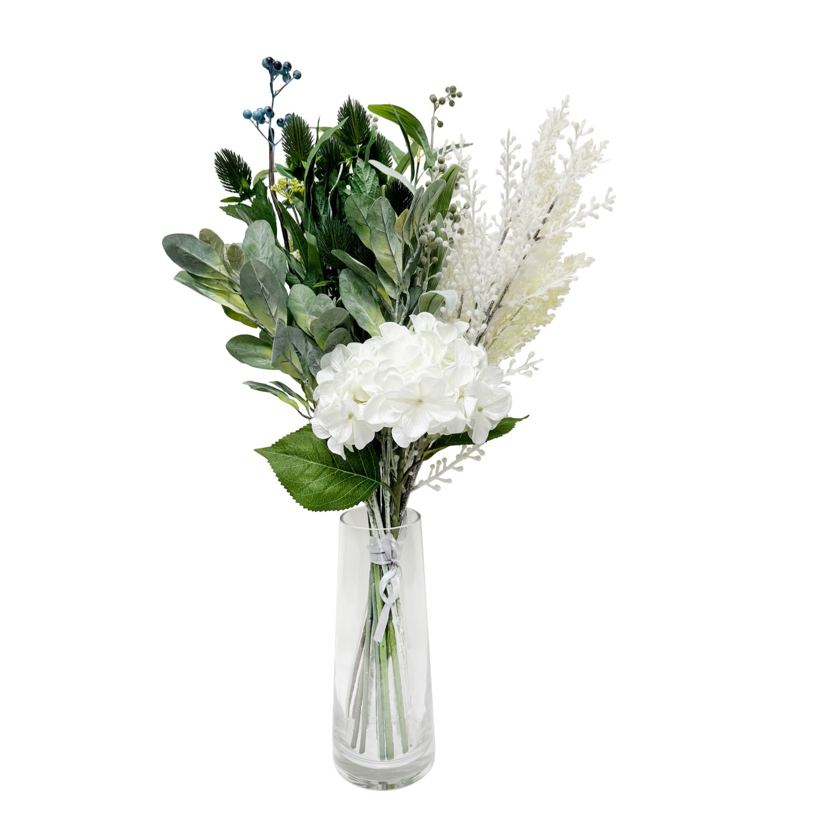 JM By Julien Macdonald Faux Hydrangea Berry Bouquet With Vase