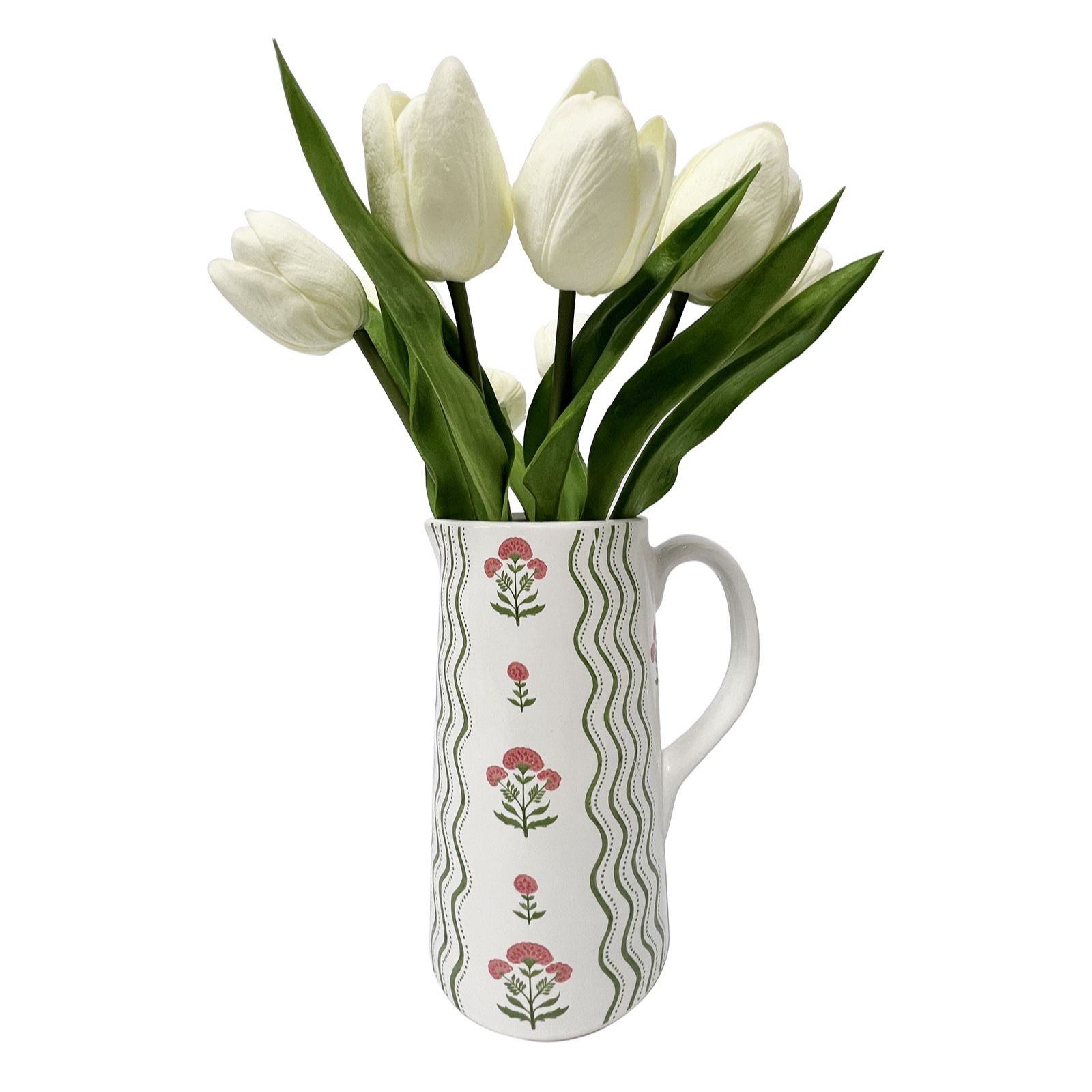 Sara by Sara Davies Printed Jug with Real Touch Faux Tulips