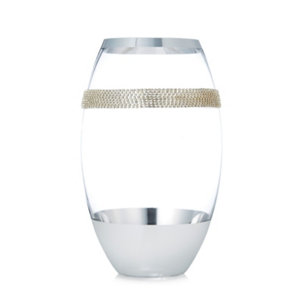 JM by Julien Macdonald Glass Vase With Crystal Accent - 822497