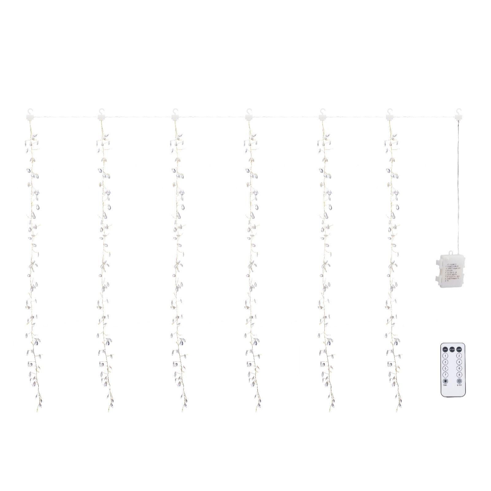 Outlet Home Reflections Jewelled Light Curtain