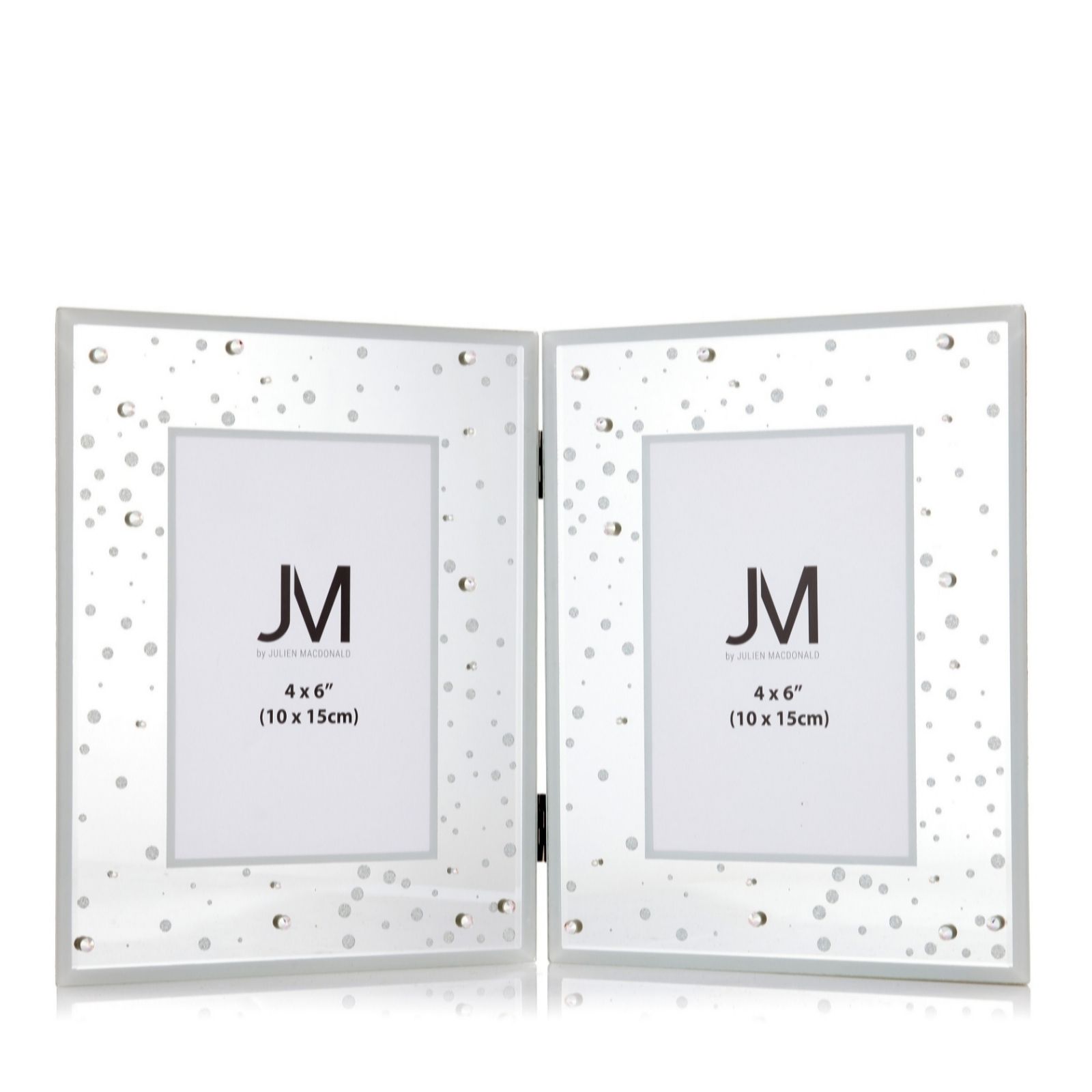Outlet JM by Julien Photo Frame with Crystals by Swarovski QVC UK