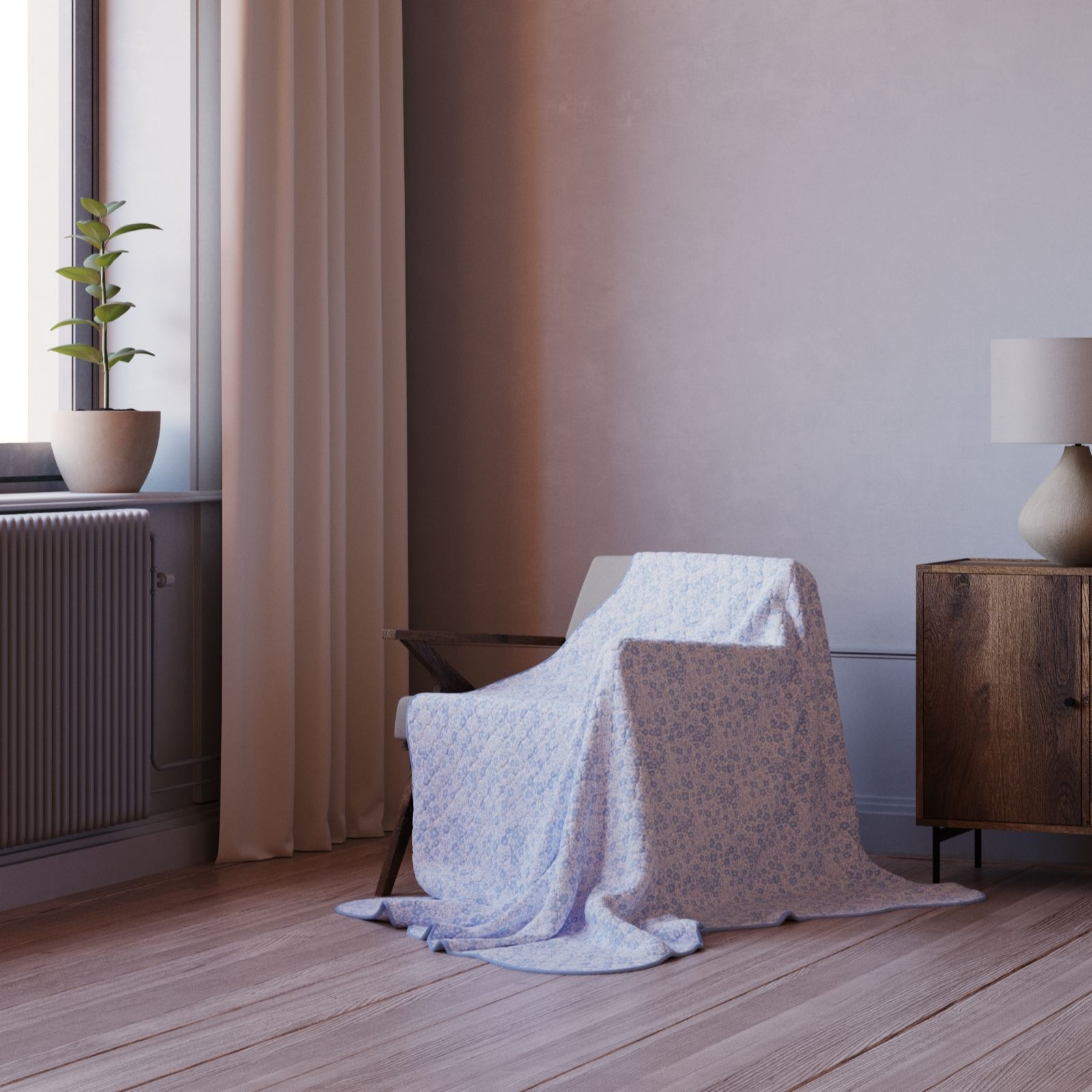 Cozee Home Scallop Trim Throw