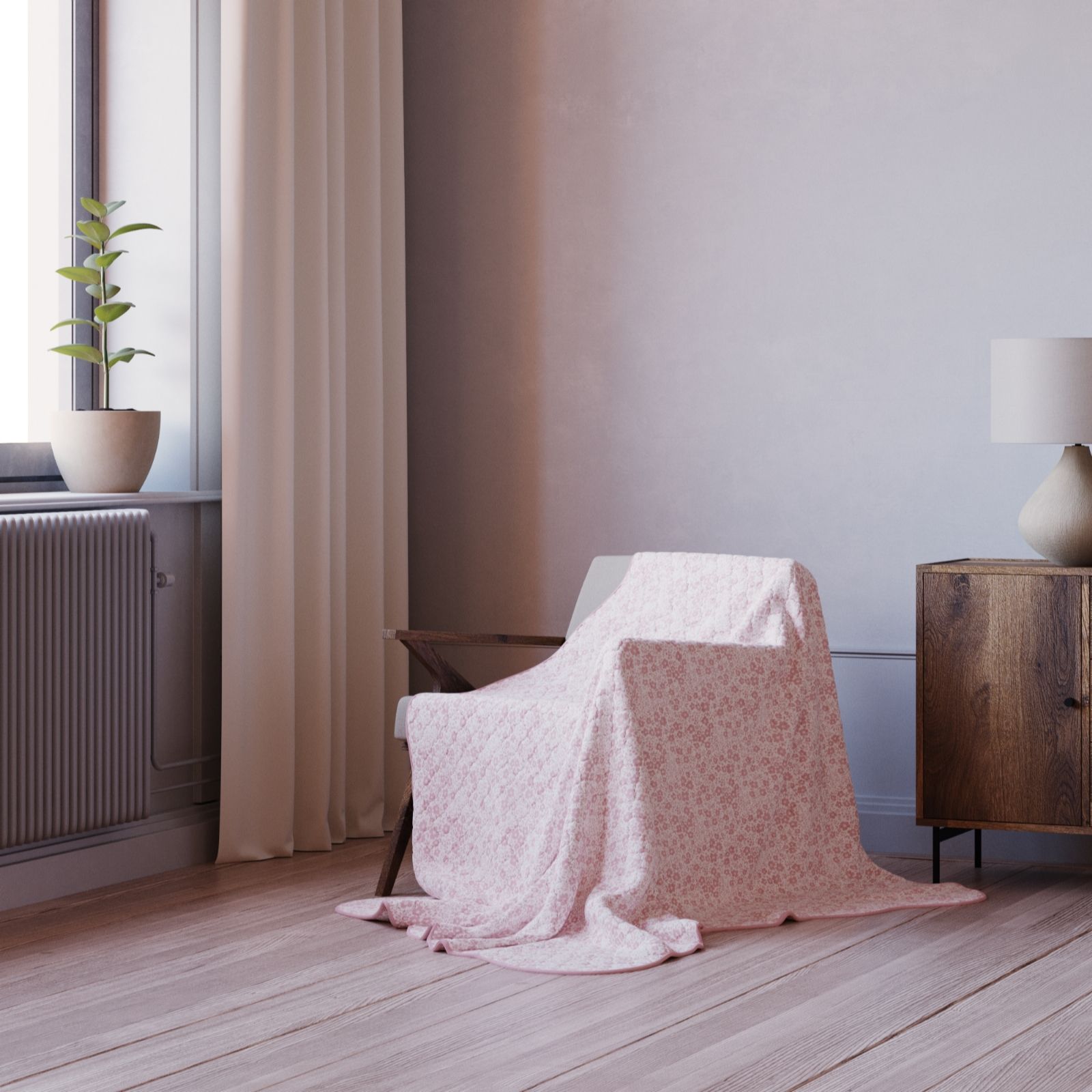 Cozee Home Scallop Trim Throw