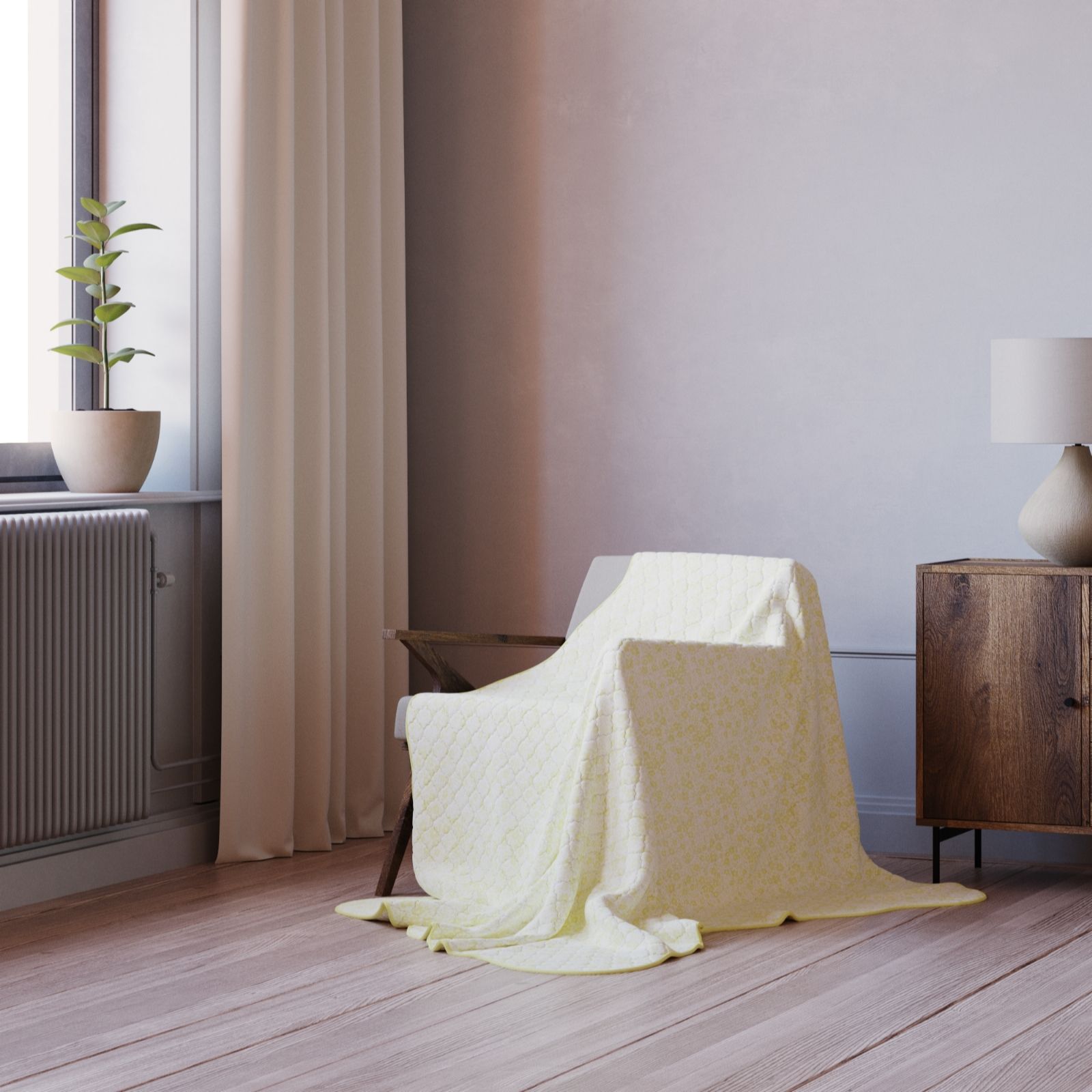 Cozee Home Scallop Trim Throw