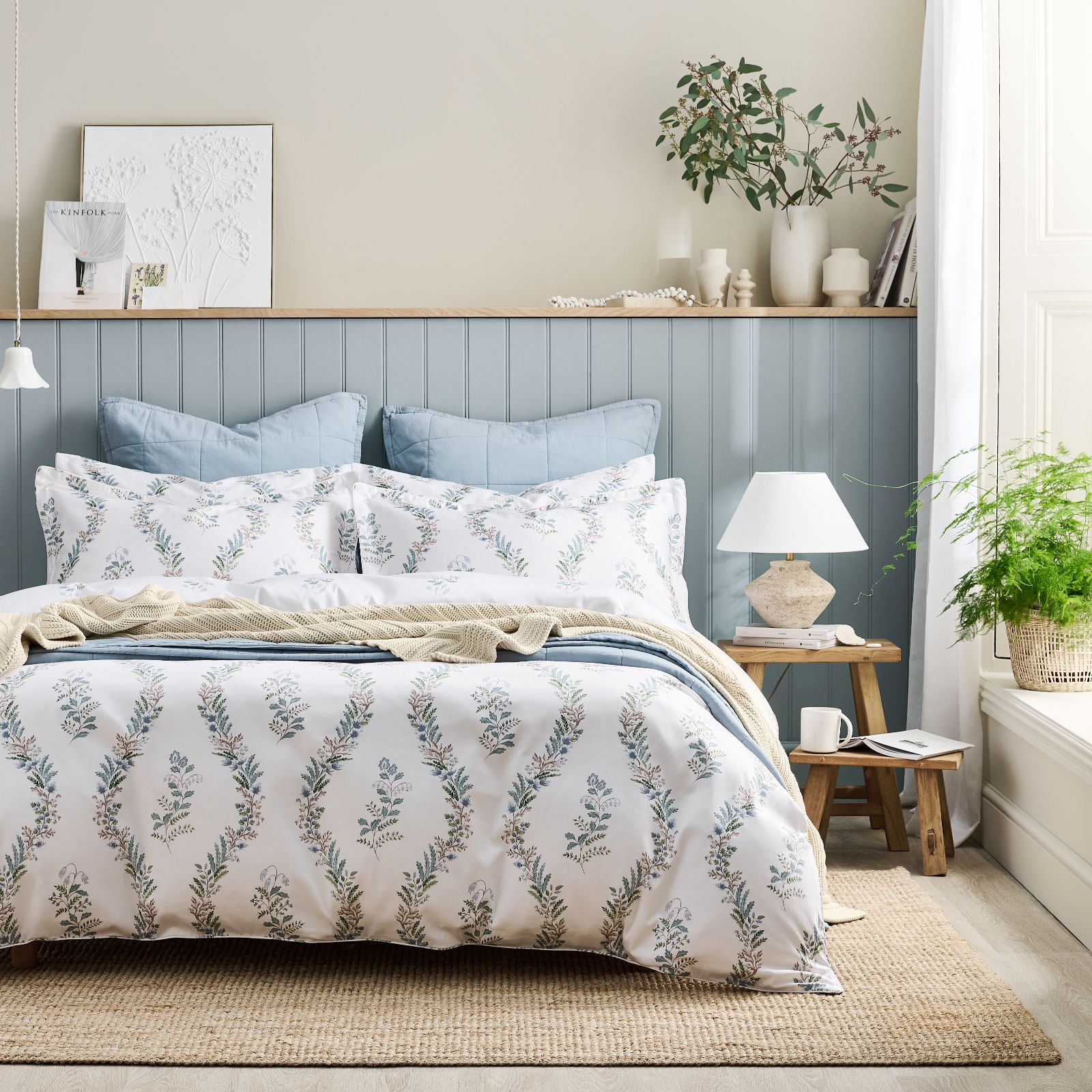 Christy Eversham Floral 230TC 3 Piece Duvet Set