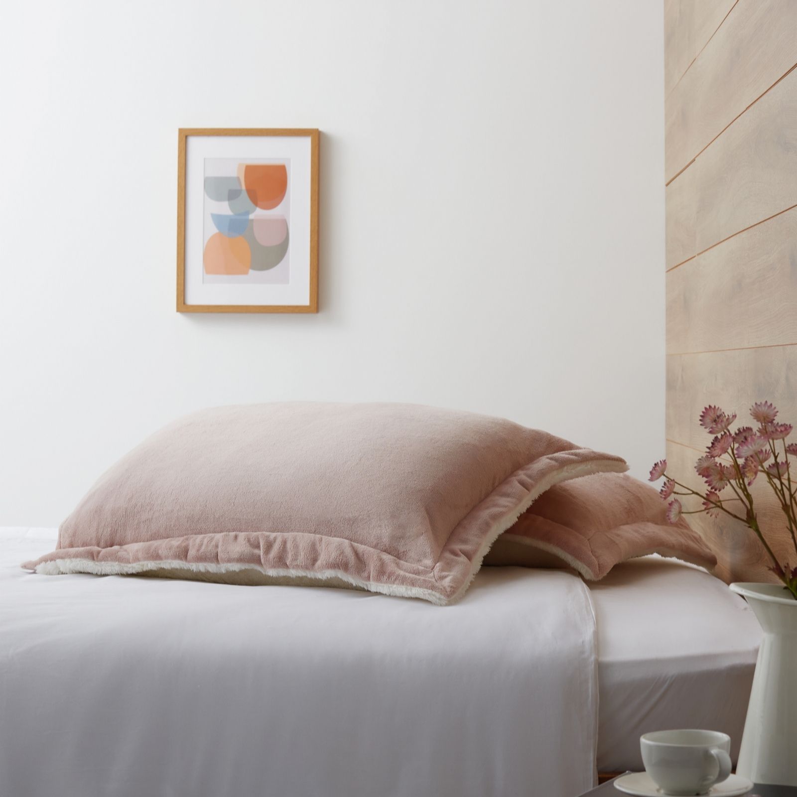 Outlet Cozee Home Set of 2 Velvetsoft & Ultra Fluffie QVC UK