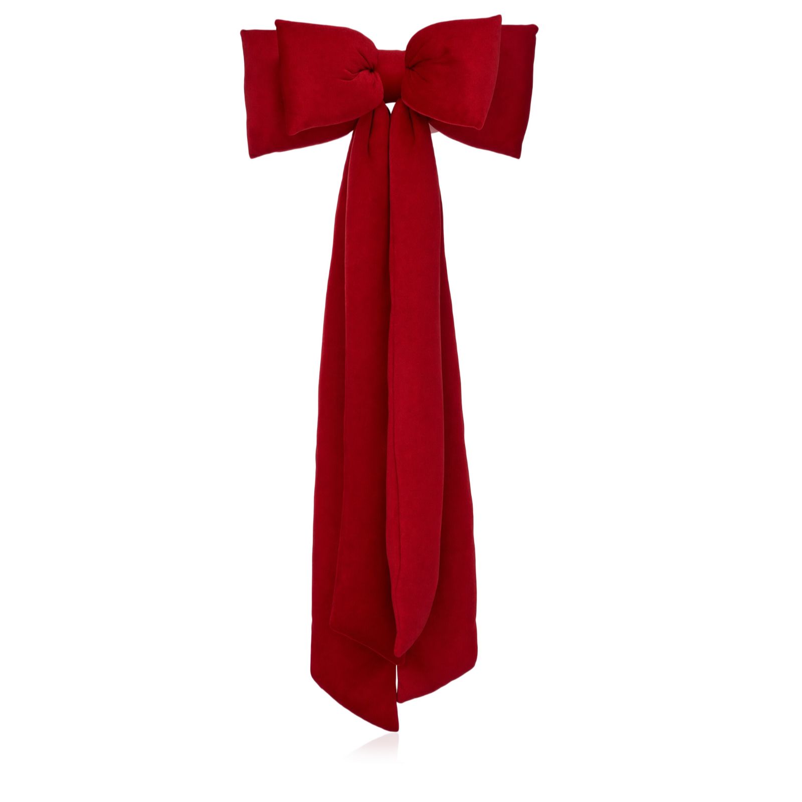 Home Stories 120cm Velvet Double Padded Hanging Bow Decor