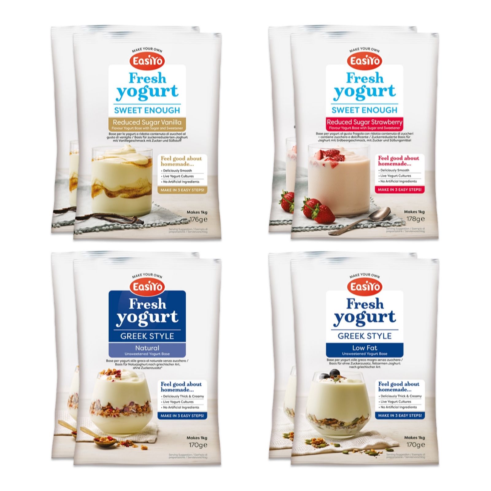 Easiyo Set of 8 Back to Basics Selection