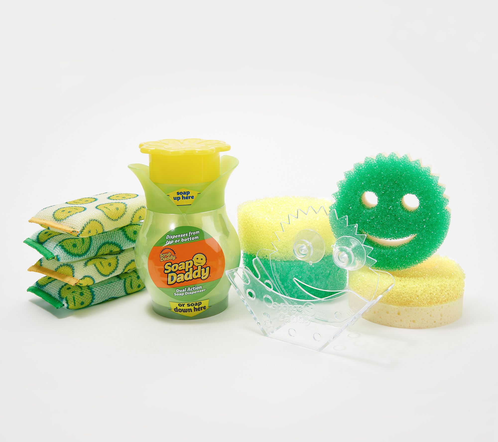 Scrub Daddy 11-pc Clean Kit w/ PowerPaste, Scour Daddy & Sponge Caddy on  QVC 