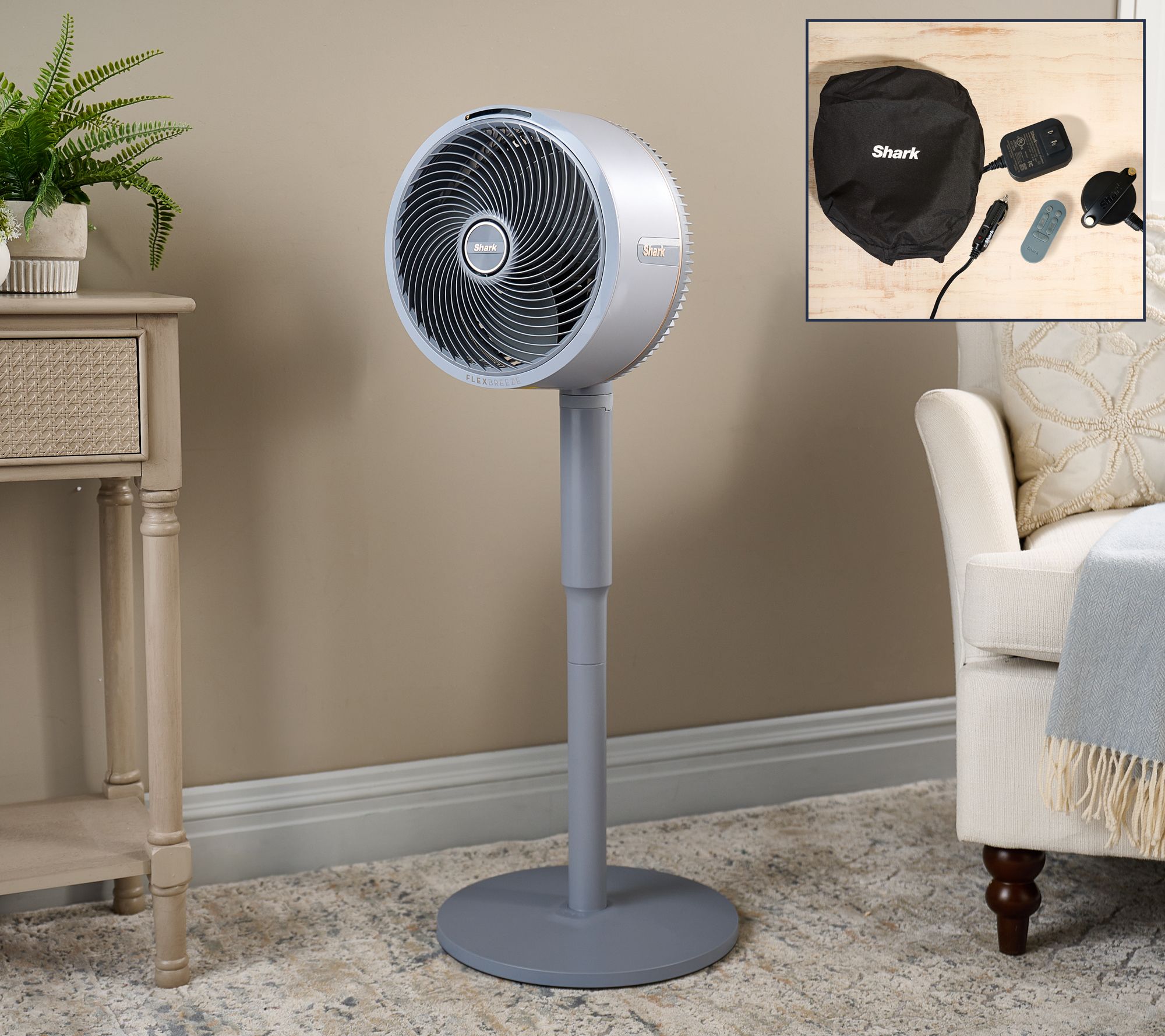 Shark FlexBreeze Indoor/Outdoor Cordless Fan w/ Car Charger